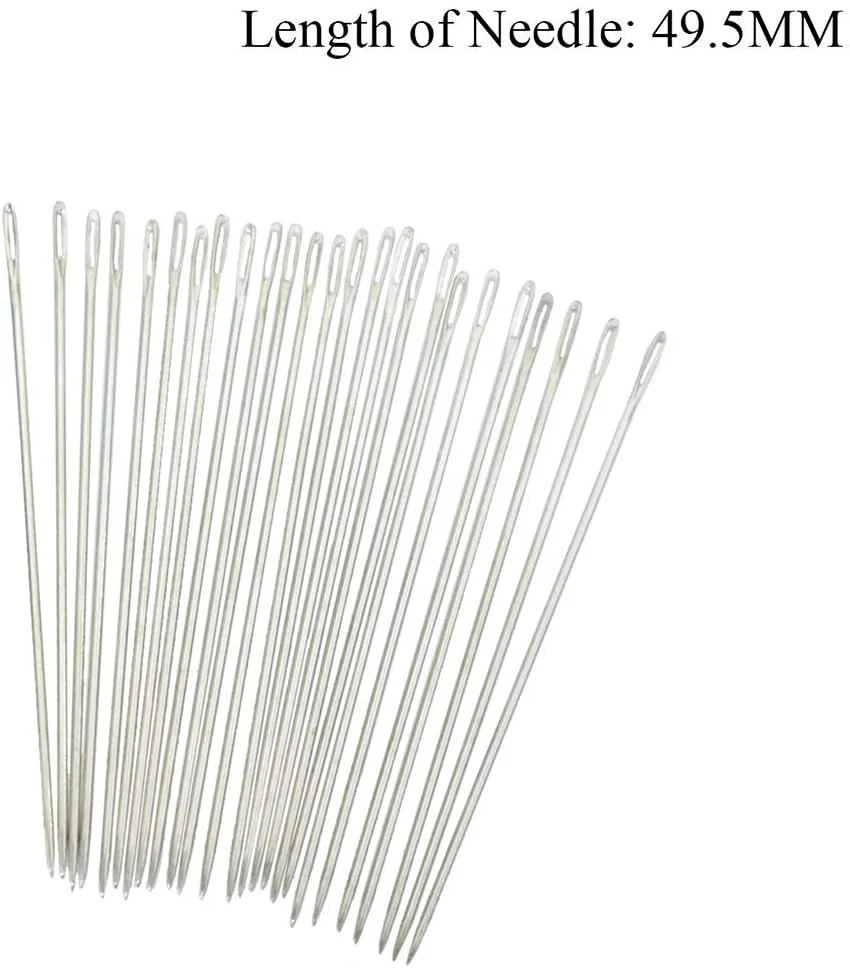 سوزن های پونی دارنر پارچه Seed X M برای اهداف صنایع دستی و گلدوزی 1 بسته (25 سوزن، سایز 6)