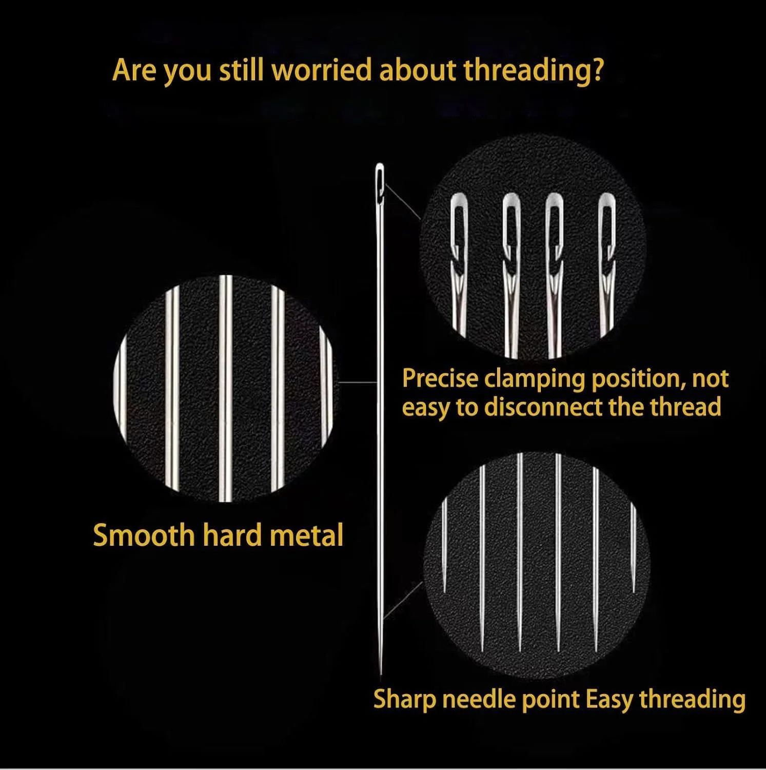 ست 29 عددی سوزن های خیاطی خود نخ کن، 2 سایز، با 2 جعبه چوبی و 2 انگشتانه و 1 ابزار نخ کشی سوزن، ایده آل برای گلدوزی، خیاطی و پروژه های صنایع دستی ست 29 عددی سوزن های خیاطی خود نخ کن، 2 سایز، با 2 جعبه چوبی و 2 انگشتانه و 1 ابزار نخ کشی سوزن، ایده آل برای گلدوزی، خیاطی و پروژه های صنایع دستی