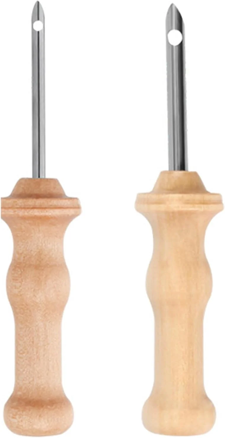 سوزن جادویی Ryaupy برای گلدوزی، پانچ سوزن، پانچ سوزن، قلم گلدوزی، ابزار بافندگی قلم پانچ سوزن گلدوزی با دسته چوبی، قابل حمل برای صنایع دستی گلدوزی