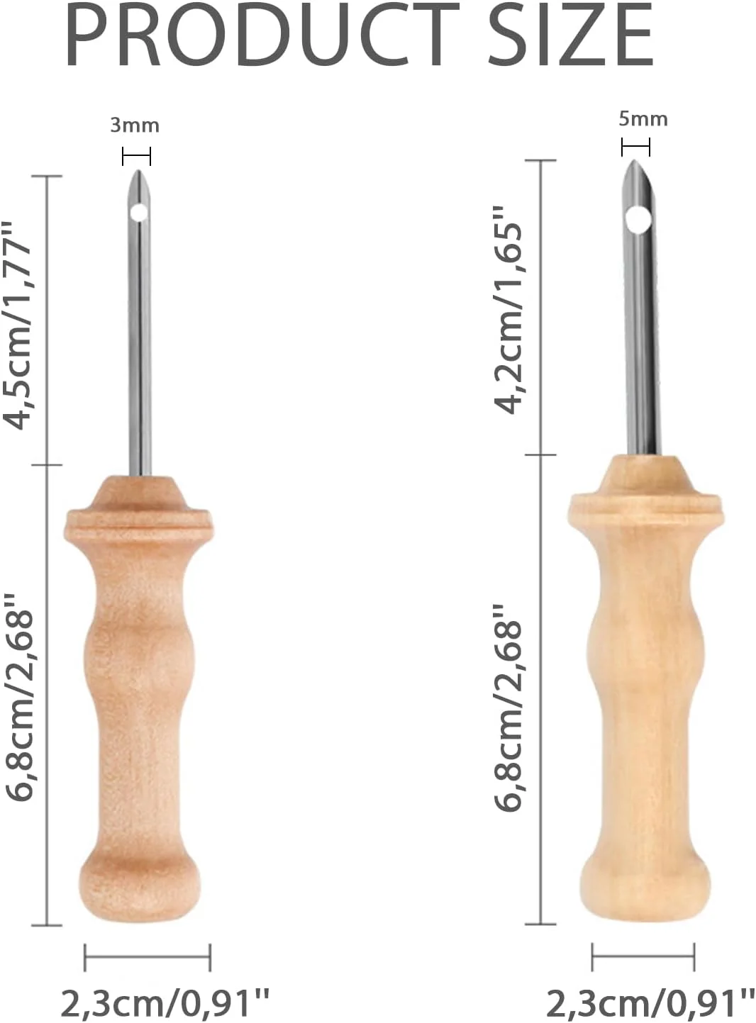 سوزن جادویی Ryaupy برای گلدوزی، پانچ سوزن، پانچ سوزن، قلم گلدوزی، ابزار بافندگی قلم پانچ سوزن گلدوزی با دسته چوبی، قابل حمل برای صنایع دستی گلدوزی