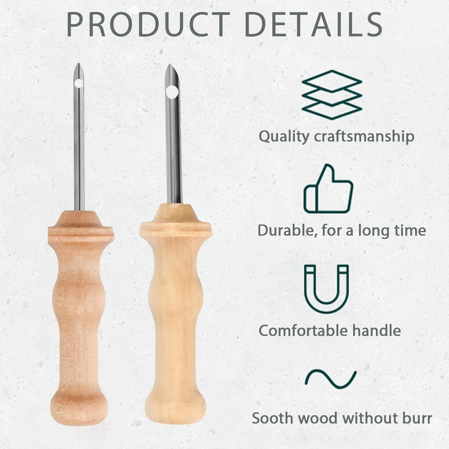 سوزن جادویی Ryaupy برای گلدوزی، پانچ سوزن، پانچ سوزن، قلم گلدوزی، ابزار بافندگی قلم پانچ سوزن گلدوزی با دسته چوبی، قابل حمل برای صنایع دستی گلدوزی