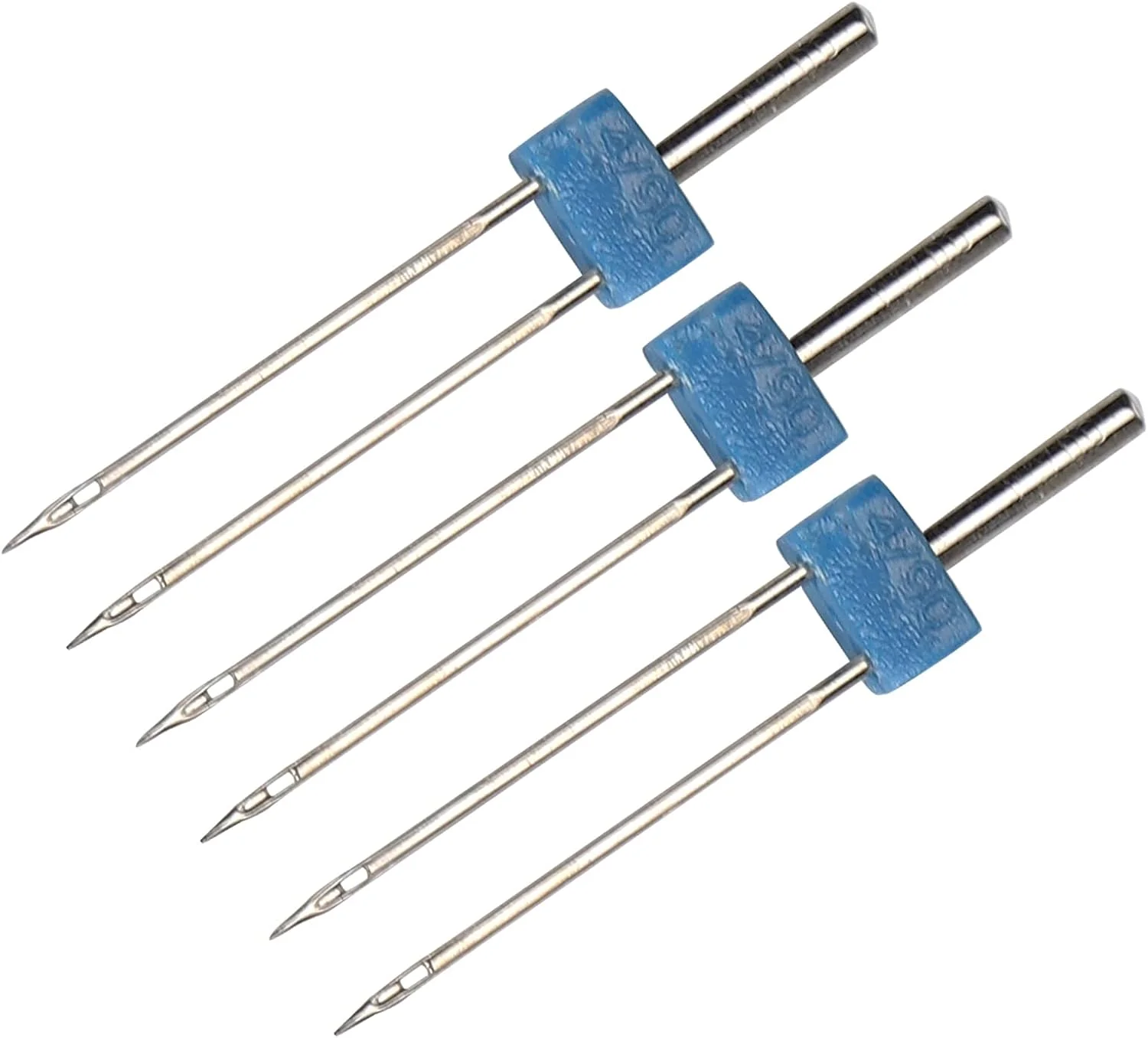 لوازم خیاطی Rankomu سوزن های دوقلو استیل ضد زنگ بسته 3 عددی 4 میلی متری لوازم جانبی چرخ خیاطی برای نخ کشی و دوخت