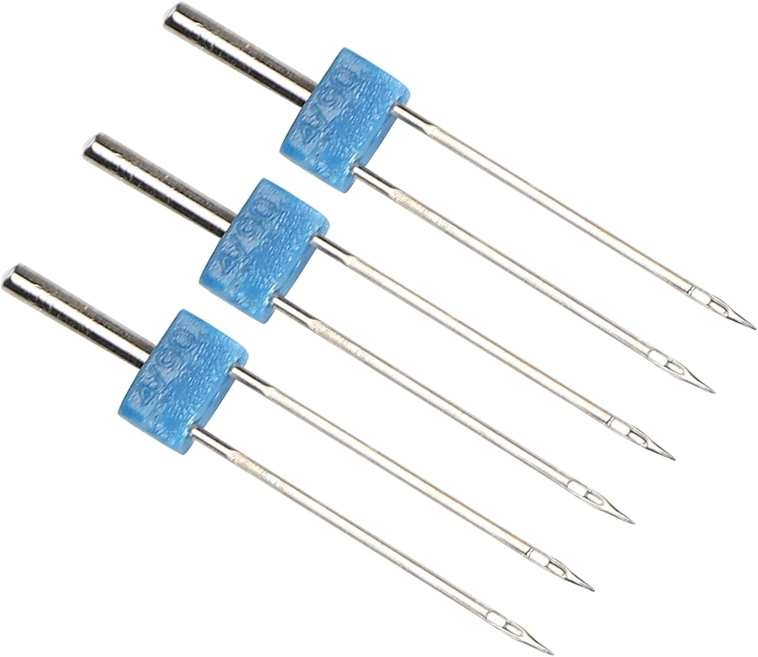 لوازم خیاطی Rankomu سوزن های دوقلو استیل ضد زنگ بسته 3 عددی 4 میلی متری لوازم جانبی چرخ خیاطی برای نخ کشی و دوخت