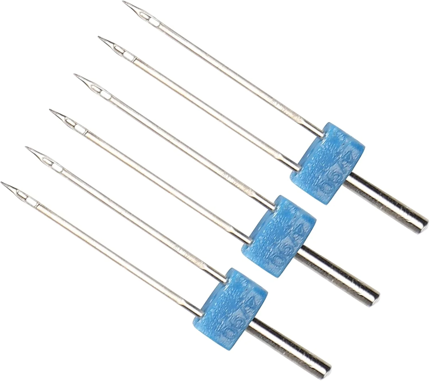 لوازم خیاطی Rankomu سوزن های دوقلو استیل ضد زنگ بسته 3 عددی 4 میلی متری لوازم جانبی چرخ خیاطی برای نخ کشی و دوخت