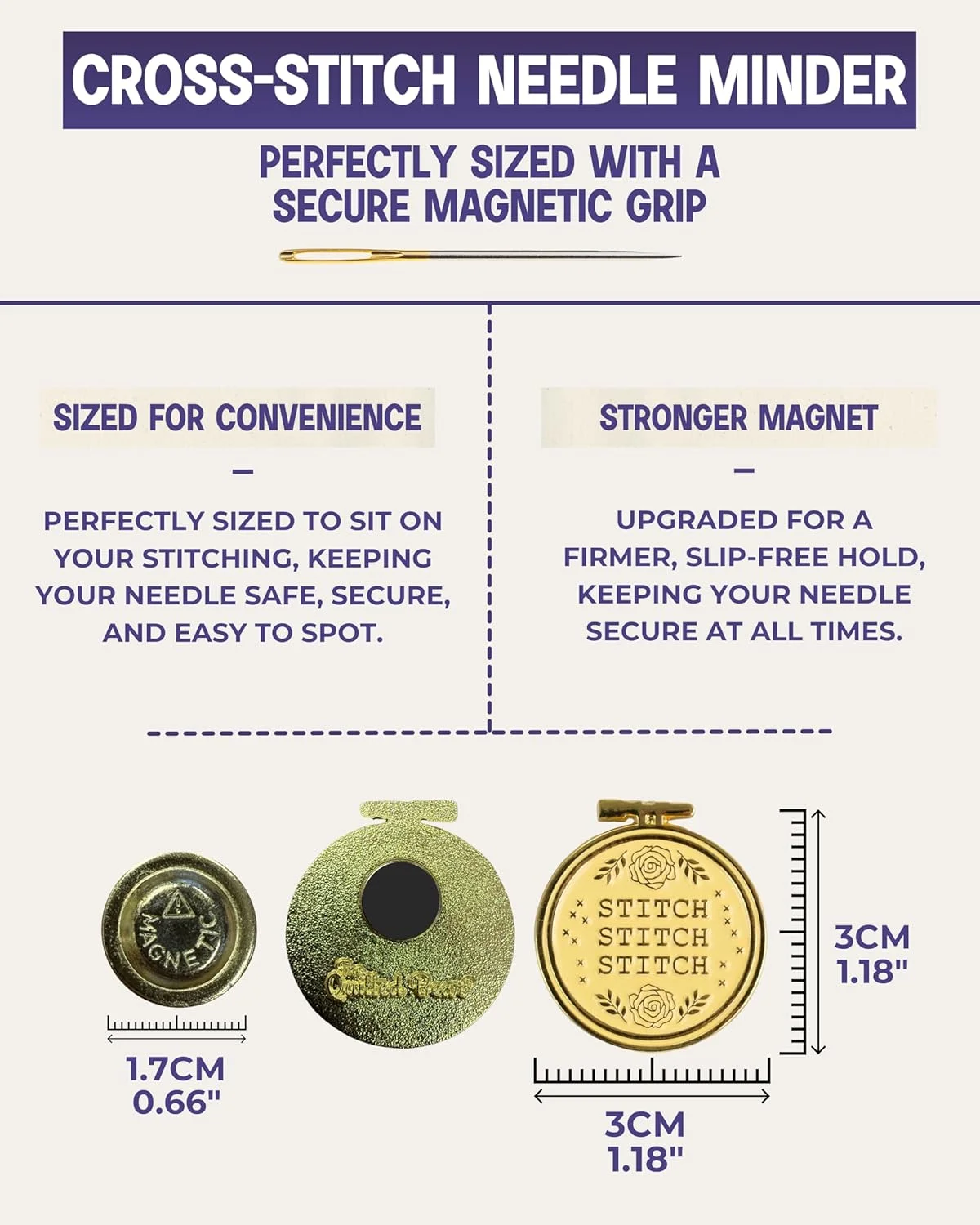 نگهدارنده سوزن خرس لحافی - نگهدارنده سوزن مغناطیسی میناکاری شده برای سوزن های خیاطی، سوزن های گلدوزی، سوزن های کوک - کوک متقاطع نگهدارنده سوزن خرس لحافی - نگهدارنده سوزن مغناطیسی میناکاری شده برای سوزن های خیاطی، سوزن های گلدوزی، سوزن های کوک - کوک متقاطع