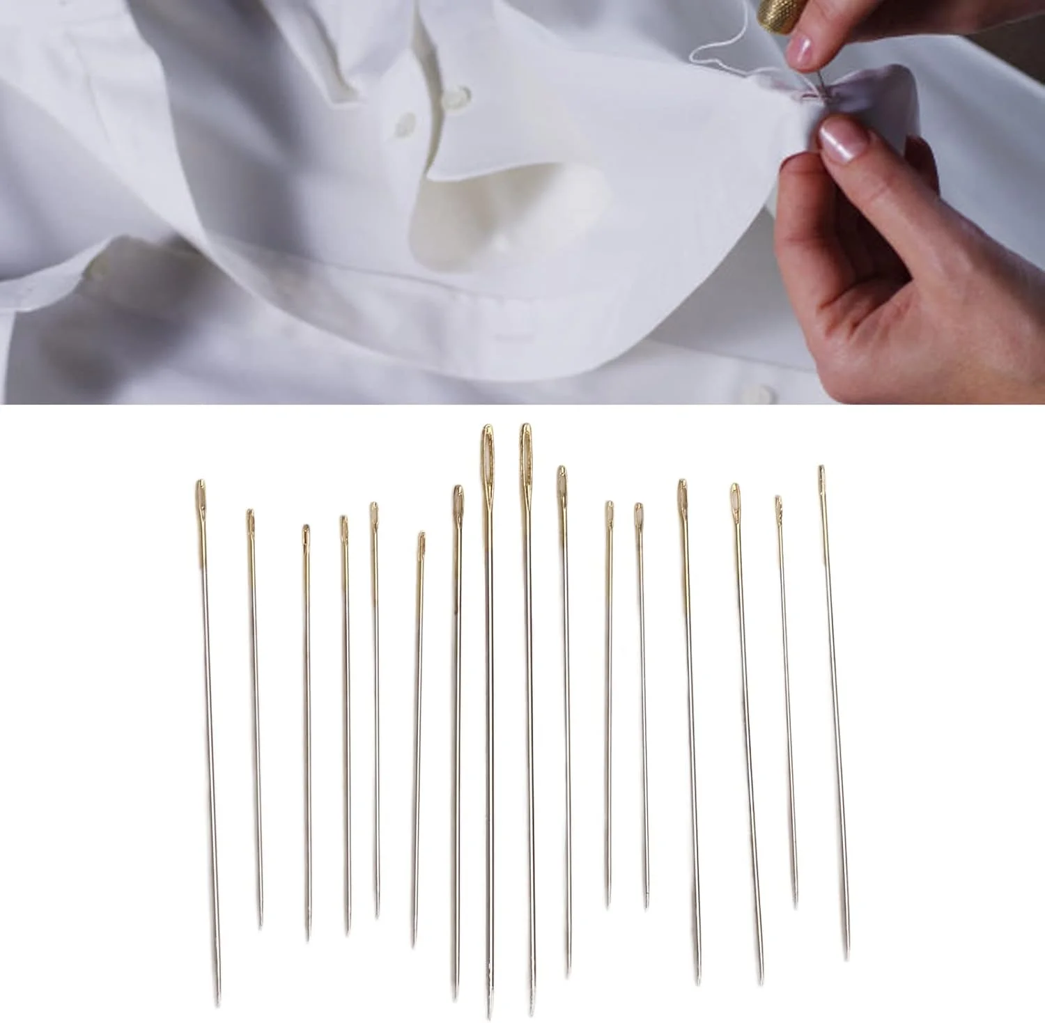 XBAILAZ 10 ست سوزن خیاطی دستی، سوزن های لحاف دوزی دستی سوزن های نوک جهانی برای تکمیل پروژه های قلاب بافی پارچه چرمی مبلمان XBAILAZ 10 ست سوزن خیاطی دستی، سوزن های لحاف دوزی دستی سوزن های نوک جهانی برای تکمیل پروژه های قلاب بافی پارچه چرمی مبلمان