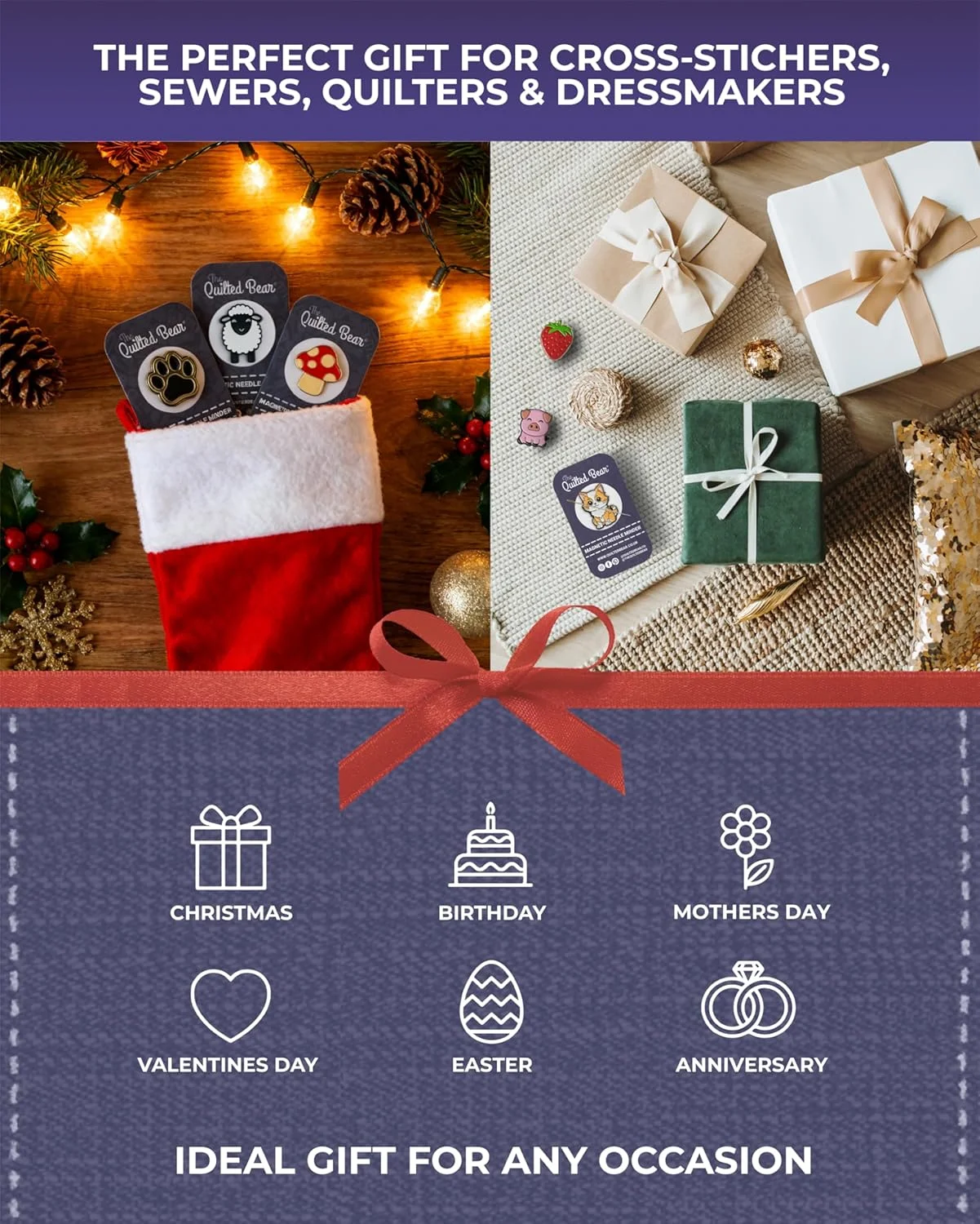 نگهدارنده سوزن خرس لحافی - نگهدارنده سوزن مغناطیسی میناکاری شده برای سوزن های خیاطی، سوزن های گلدوزی، سوزن های کوک - کوک متقاطع نگهدارنده سوزن خرس لحافی - نگهدارنده سوزن مغناطیسی میناکاری شده برای سوزن های خیاطی، سوزن های گلدوزی، سوزن های کوک - کوک متقاطع