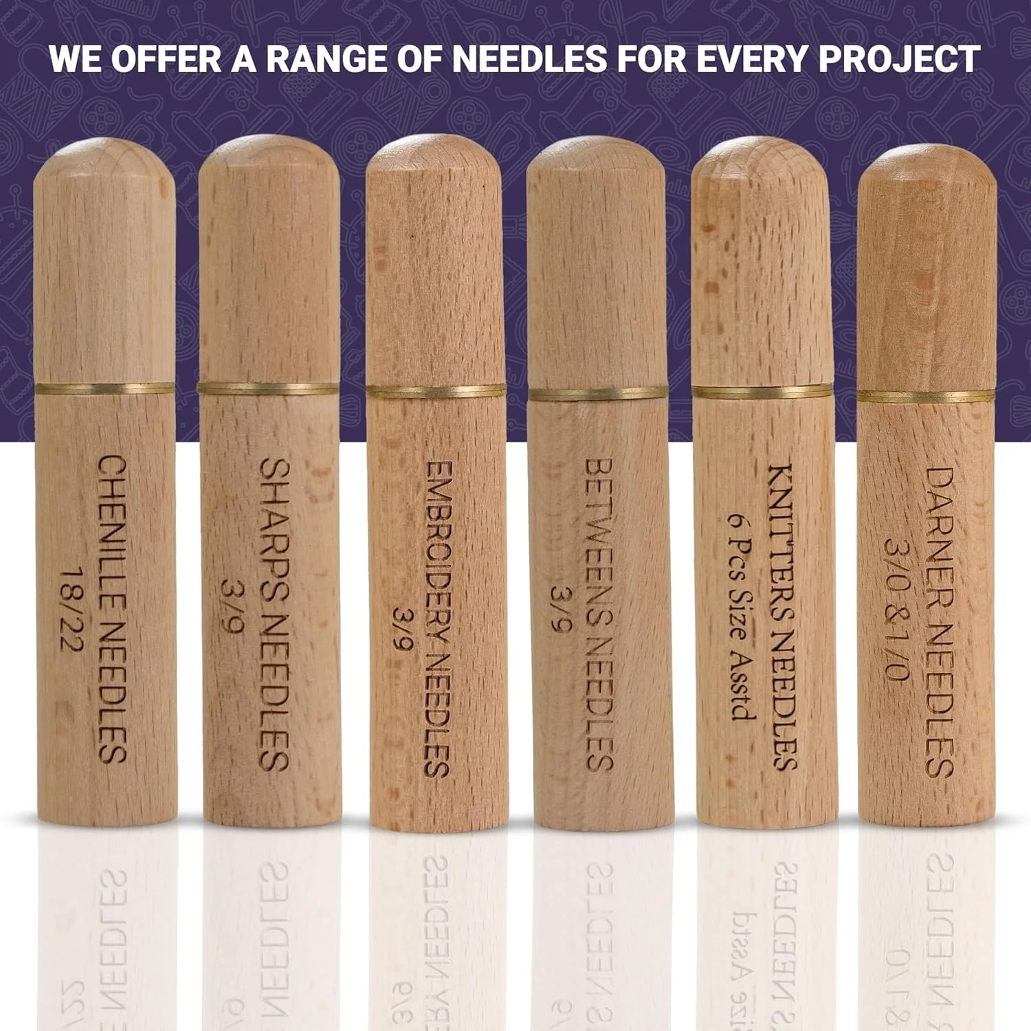 سوزنهای شنل طلایی چشم خرسی لحافی سایزهای 18/20/22 - 6 سوزن شنل نوک تیز چشم بزرگ در جعبه چوبی حکاکی شده ممتاز برای خیاطی دستی و گلدوزی (سایزهای 18/20/22) سوزنهای شنل طلایی چشم خرسی لحافی سایزهای 18/20/22 - 6 سوزن شنل نوک تیز چشم بزرگ در جعبه چوبی حکاکی شده ممتاز برای خیاطی دستی و گلدوزی (سایزهای 18/20/22)