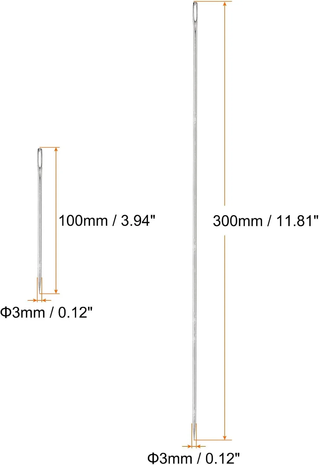 سوزن های روکش دوزی چشم بزرگ QUARKZMAN، 4 عددی، فوق العاده بلند 10 سانتی متر و 30 سانتی متر، سوزن های دستی مستقیم با قابلیت نخ کشی آسان، فولاد ضد زنگ برای مبلمان و چرم سوزن های روکش دوزی چشم بزرگ QUARKZMAN، 4 عددی، فوق العاده بلند 10 سانتی متر و 30 سانتی متر، سوزن های دستی مستقیم با قابلیت نخ کشی آسان، فولاد ضد زنگ برای مبلمان و چرم