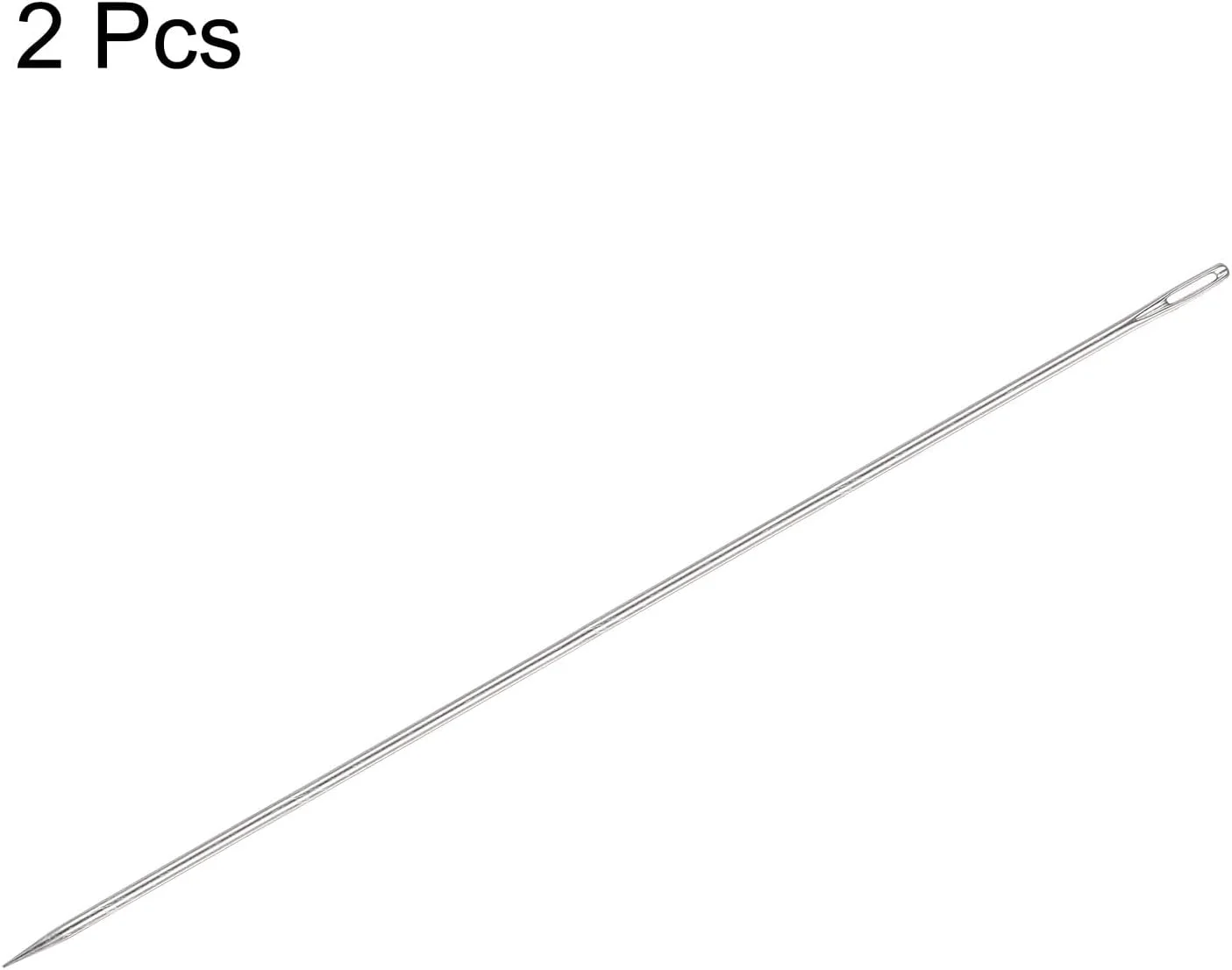 سوزن های روکش دوزی QUARKZMAN، 3 عدد سوزن با چشمی بزرگ، فوق العاده بلند 10 اینچی، سوزن خیاطی دستی مستقیم، نخ کردن آسان، فولاد ضد زنگ برای مبلمان چرمی