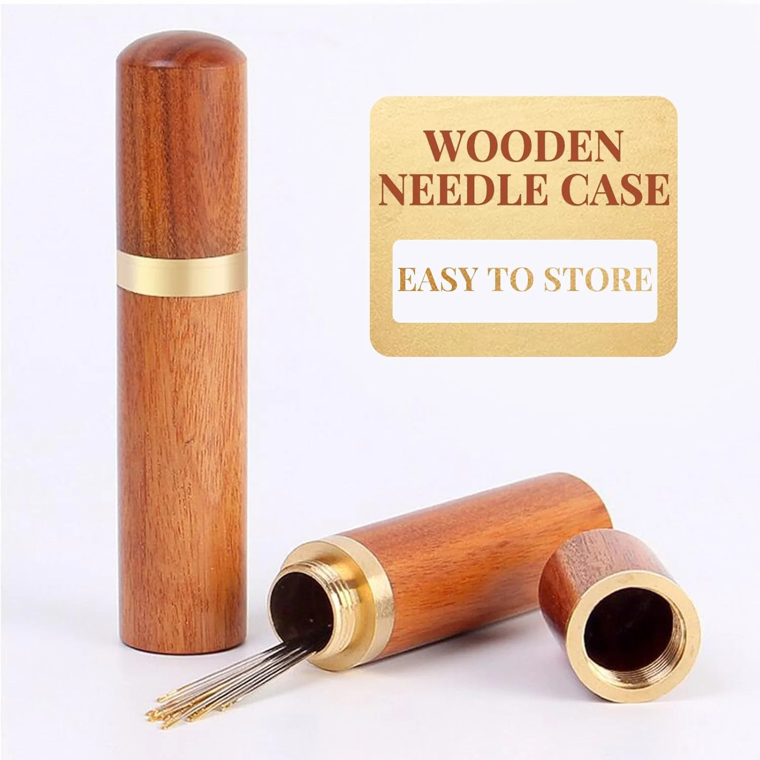 سوزن های خود نخ Quelcc در 3 سایز، 48 عدد سوزن خیاطی آسان یک ثانیه ای، سوزن های خیاطی دستی با جعبه سوزن چوبی و 1 انگشتانه برای خیاطی، سوزن دوزی و گلدوزی DIY سوزن های خود نخ Quelcc در 3 سایز، 48 عدد سوزن خیاطی آسان یک ثانیه ای، سوزن های خیاطی دستی با جعبه سوزن چوبی و 1 انگشتانه برای خیاطی، سوزن دوزی و گلدوزی DIY