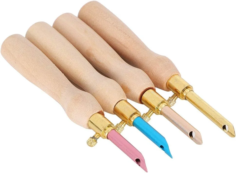 سوزن پانچ، قلم گلدوزی چوبی + فولاد ضد زنگ برای خیاطی سوزن پانچ، قلم گلدوزی چوبی + فولاد ضد زنگ برای خیاطی