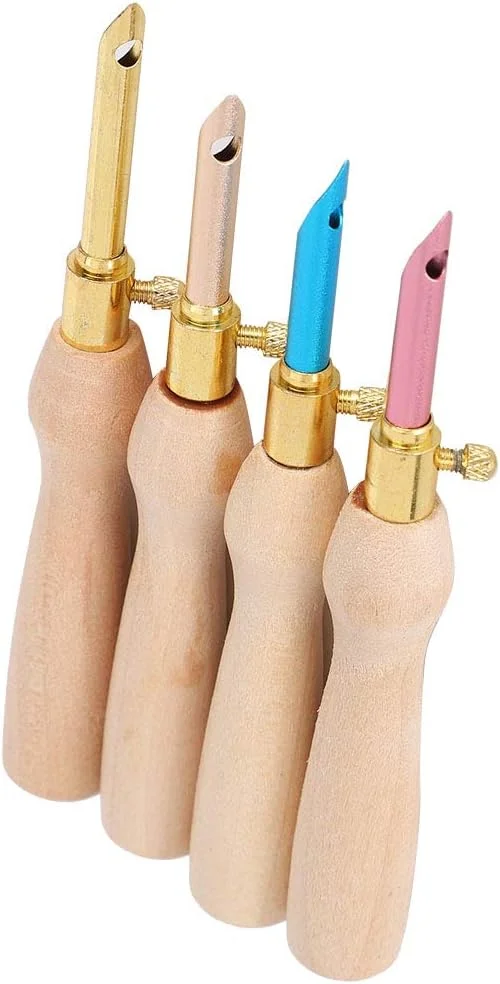 سوزن پانچ، قلم گلدوزی چوبی + فولاد ضد زنگ برای خیاطی سوزن پانچ، قلم گلدوزی چوبی + فولاد ضد زنگ برای خیاطی