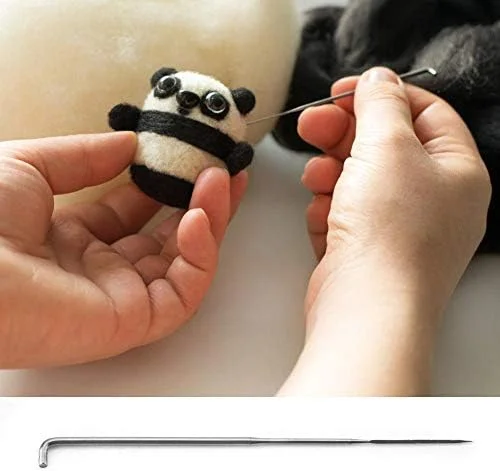 Pssopp ست 100 عددی سوزن های نمدی، سوزن های نمدی DIY پین پشمی مجموعه ابزار نمدی کیت استارتر لوازم جانبی ابزار دستی (سوزن ظریف)