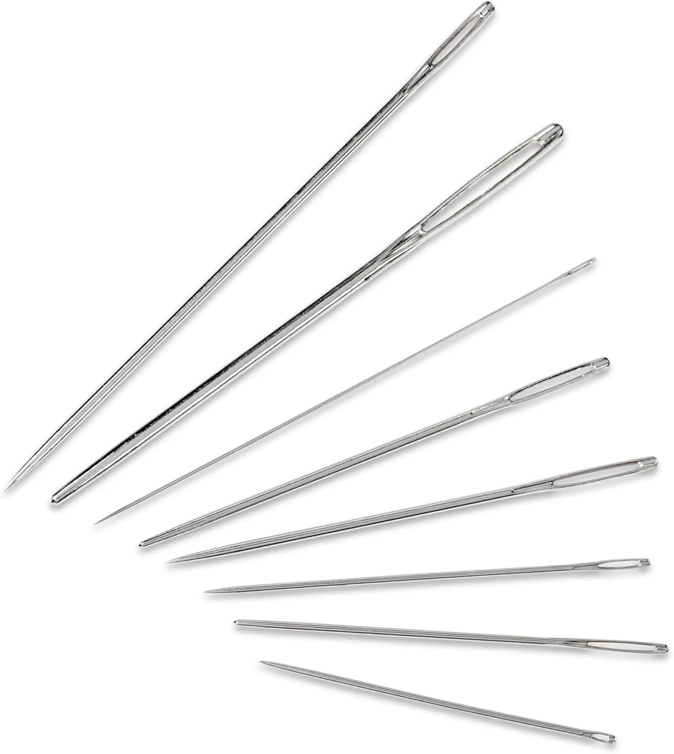 پریم مجموعه سوزن های خیاطی و صنایع دستی "Hobby"، 33 عدد سوزن، فولاد آلیاژی، نقره ای، 15.5 سانتی متر طول x 8 سانتی متر عرض x 0.2 سانتی متر ارتفاع