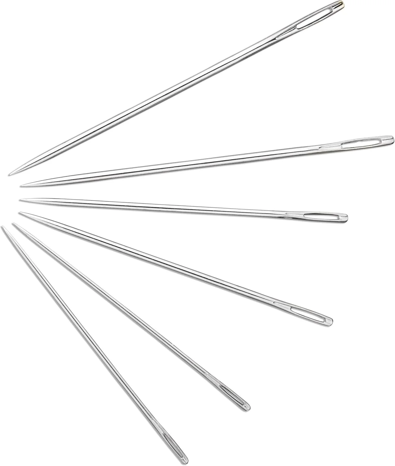 سوزن های رفو کوتاه پریم HT 1-9 رنگ نقره ای با چشمی طلایی، متنوع