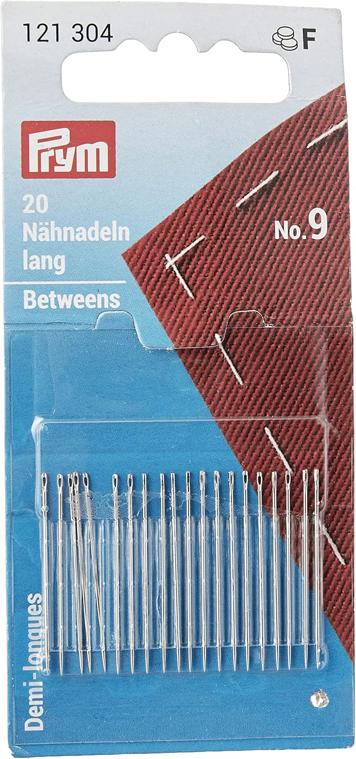 سوزن های خیاطی دستی Prym 0.60 x 28 میلی متر، مدل Betweens، نقره ای/طلایی