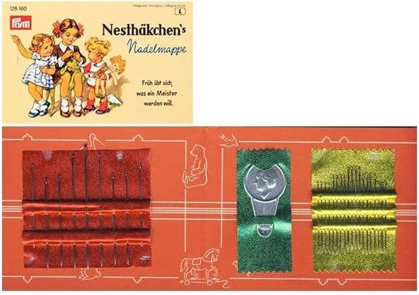 سوزن های لحاف دوزی و نخ کش Prym، فولادی، طلایی، Nesthäkchen، 29 عدد، BRF سوزن های لحاف دوزی و نخ کش Prym، فولادی، طلایی، Nesthäkchen، 29 عدد، BRF