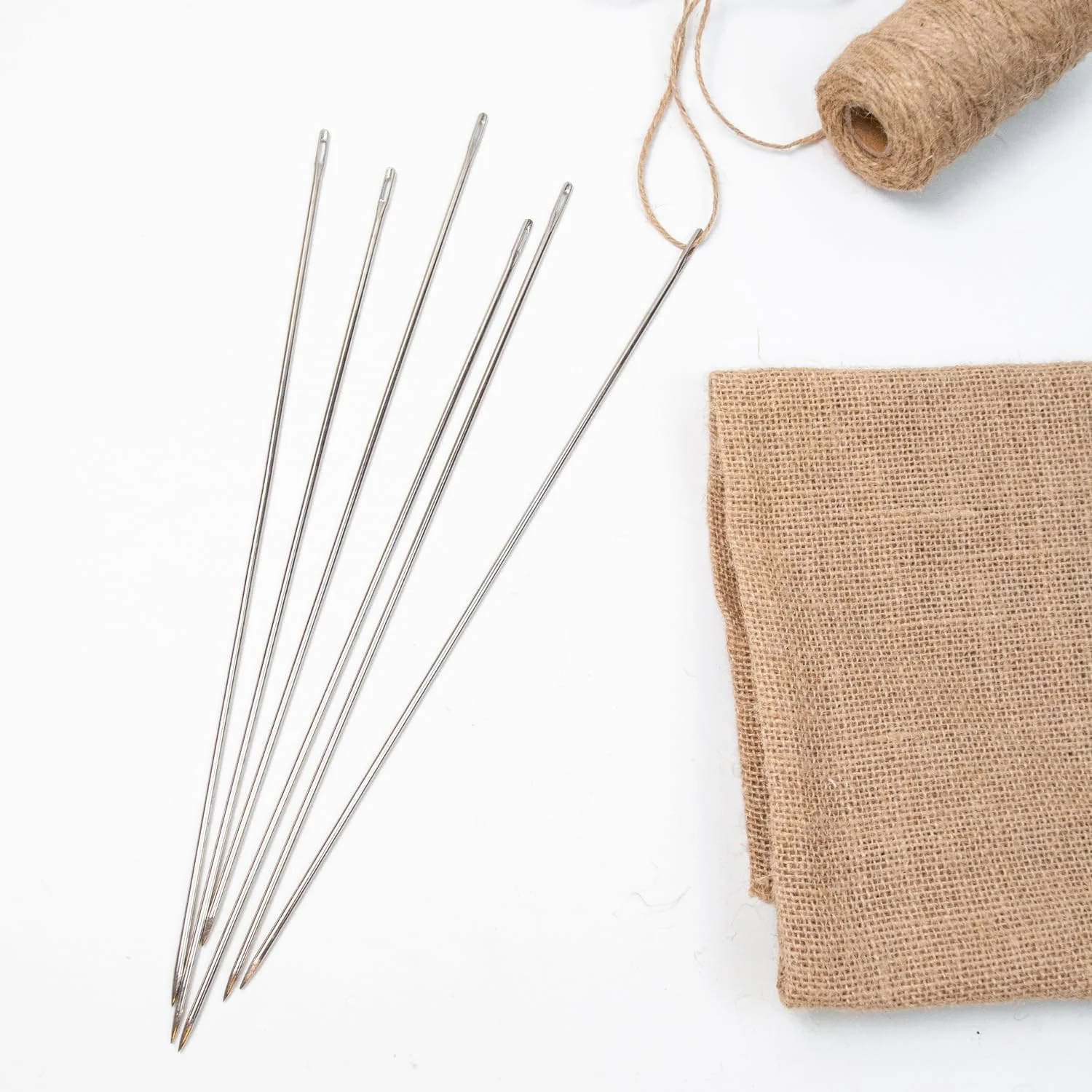 3 عدد سوزن خیاطی دستی چشم بزرگ، سوزن های حرفه ای روکش دوزی، سوزن های گلدوزی، سوزن بستن برای پروژه های صنایع دستی خانگی و عروسک سازی