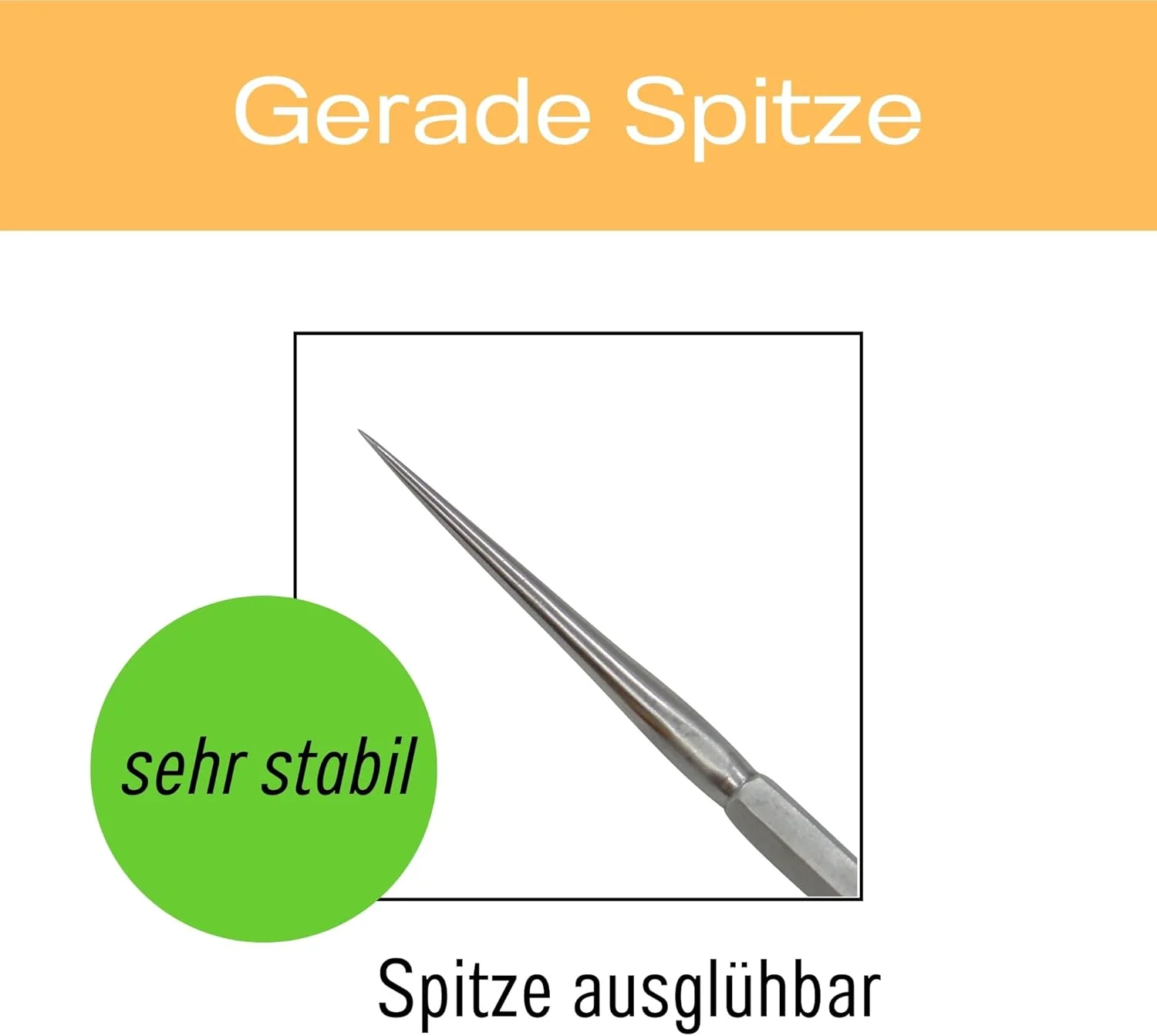 ۵ عدد سوزن آماده سازی، مستقیم، تمام فلزی، کیفیت 1A، فولاد ضد زنگ، بسیار محکم، سوزن تشریح