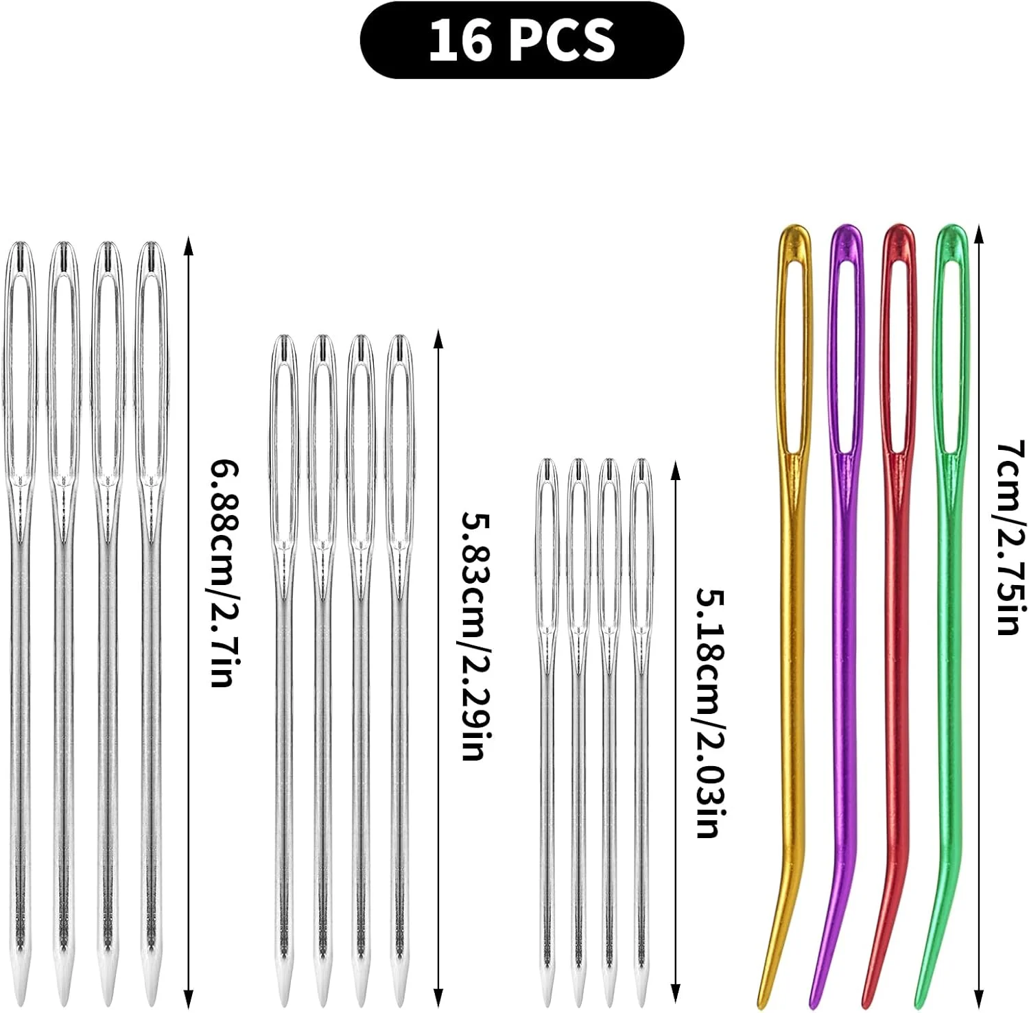 سوزن های ضخیم بزرگ پراساکو 16 عددی، سوزن های بافندگی نخ استیل ضد زنگ، سوزن های خیاطی، سوزن های کوبلن چشم بزرگ، سوزن پشمی، سوزن های بافندگی دستی، سوزن های ملیله دوزی برای دوختن قلاب بافی سوزن های ضخیم بزرگ پراساکو 16 عددی، سوزن های بافندگی نخ استیل ضد زنگ، سوزن های خیاطی، سوزن های کوبلن چشم بزرگ، سوزن پشمی، سوزن های بافندگی دستی، سوزن های ملیله دوزی برای دوختن قلاب بافی