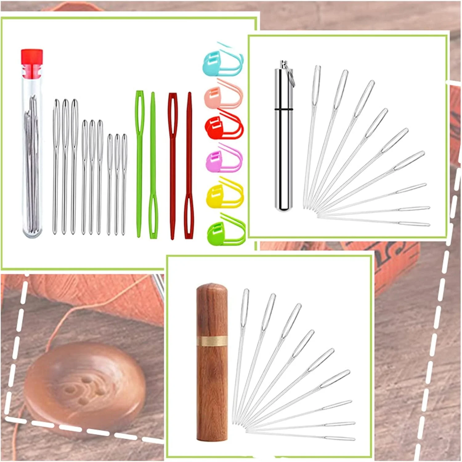 سوزن های گلدوزی چشم بزرگ حرفه ای، سوزن های خیاطی دستی ممتاز برای تعمیرات اضطراری خانگی و فضای باز، لوازم خیاطی، سوزن های چشم بزرگ برای نخ، صنایع دستی خیاطی دستی