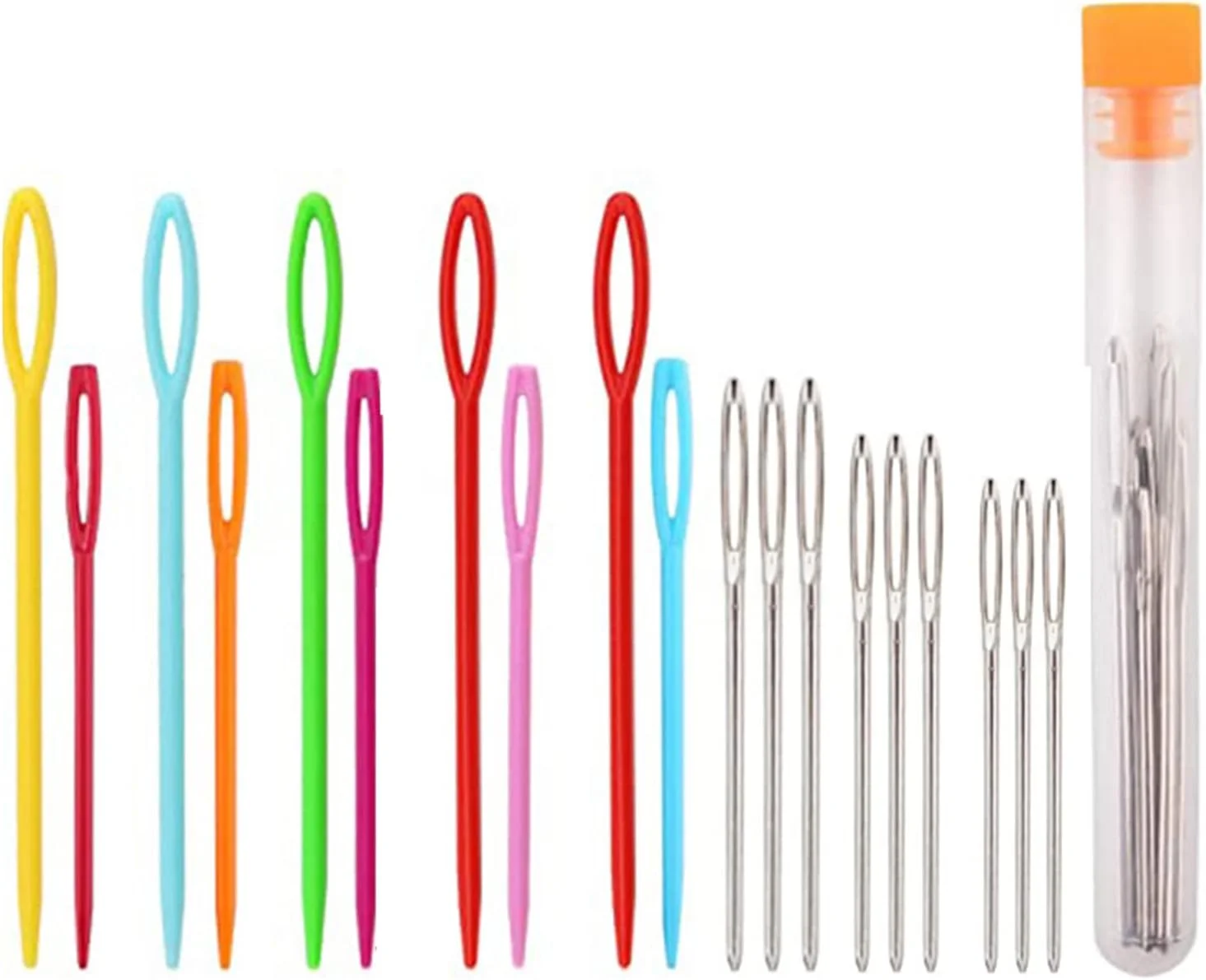 سوزن های گلدوزی چشم بزرگ حرفه ای، سوزن های خیاطی دستی ممتاز برای تعمیرات اضطراری خانگی و فضای باز، لوازم خیاطی، سوزن های چشم بزرگ برای نخ، صنایع دستی خیاطی دستی