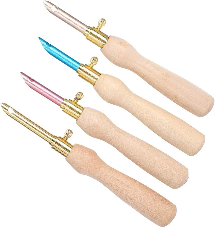 ست 4 عددی سوزن پانچ قابل حمل، قلم گلدوزی بافتنی، ابزار سوزن مهره دوزی گلدوزی دسته چوبی برای دوخت نمدی، گلدوزی بافتنی صنایع دستی DIY ست 4 عددی سوزن پانچ قابل حمل، قلم گلدوزی بافتنی، ابزار سوزن مهره دوزی گلدوزی دسته چوبی برای دوخت نمدی، گلدوزی بافتنی صنایع دستی DIY