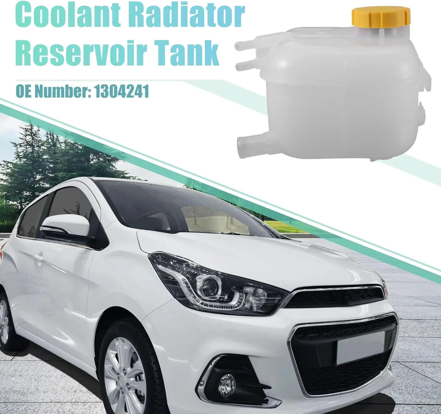 مخزن خنک کننده سازگار با اپل برای آسترا H MK5 2004-2014، مخزن انبساط رادیاتور خنک کننده، بطری مخزن خنک کننده موتور 1304241