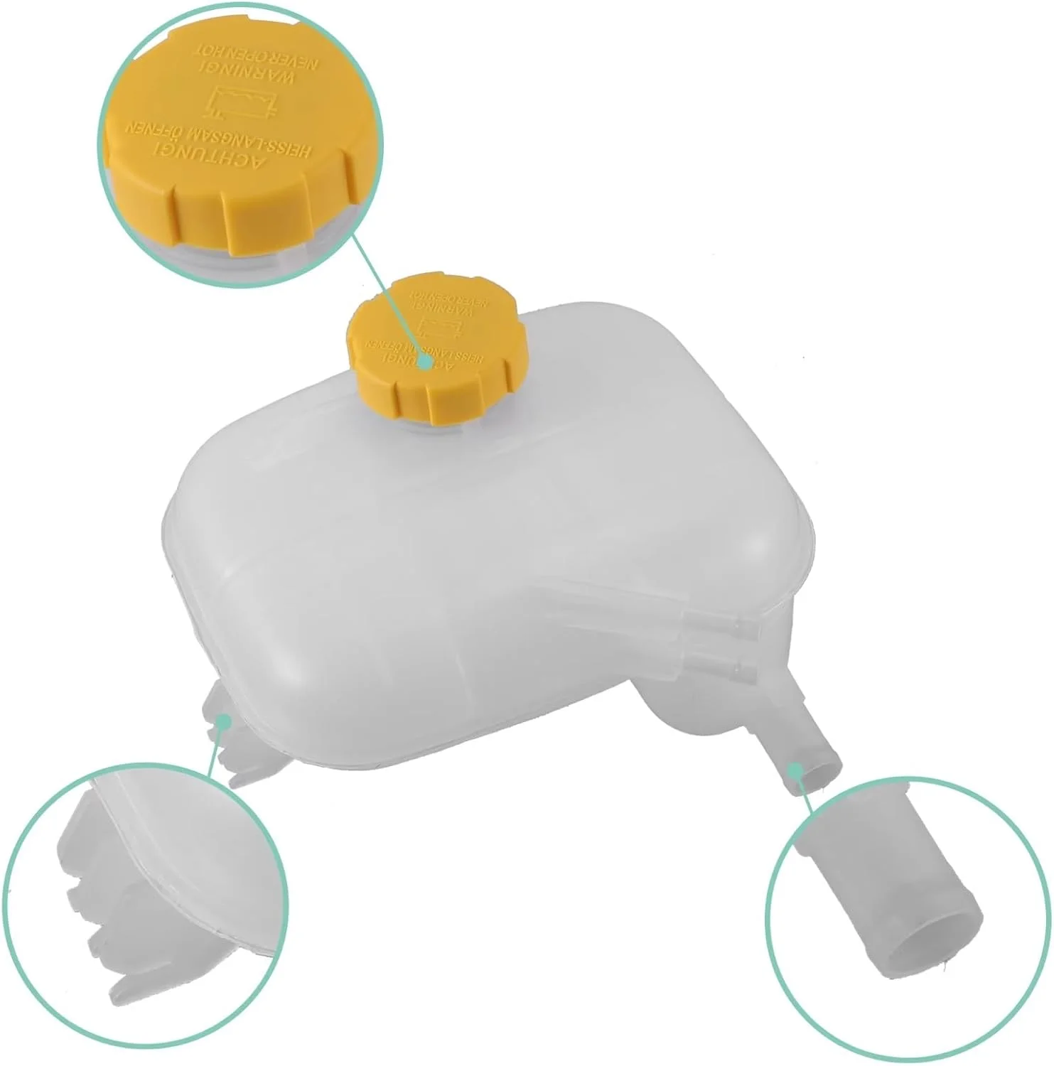 مخزن خنک کننده سازگار با اپل برای آسترا H MK5 2004-2014، مخزن انبساط رادیاتور خنک کننده، بطری مخزن خنک کننده موتور 1304241