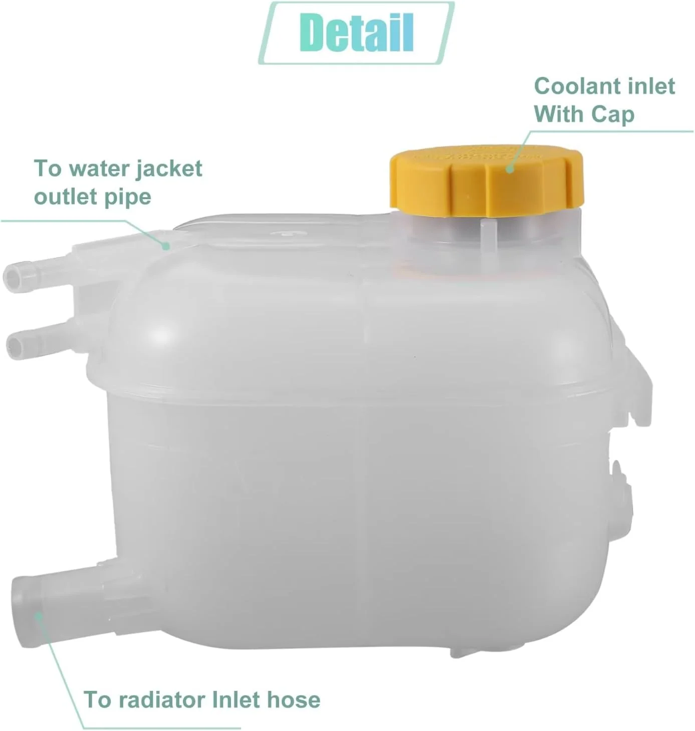 مخزن خنک کننده سازگار با اپل برای آسترا H MK5 2004-2014، مخزن انبساط رادیاتور خنک کننده، بطری مخزن خنک کننده موتور 1304241