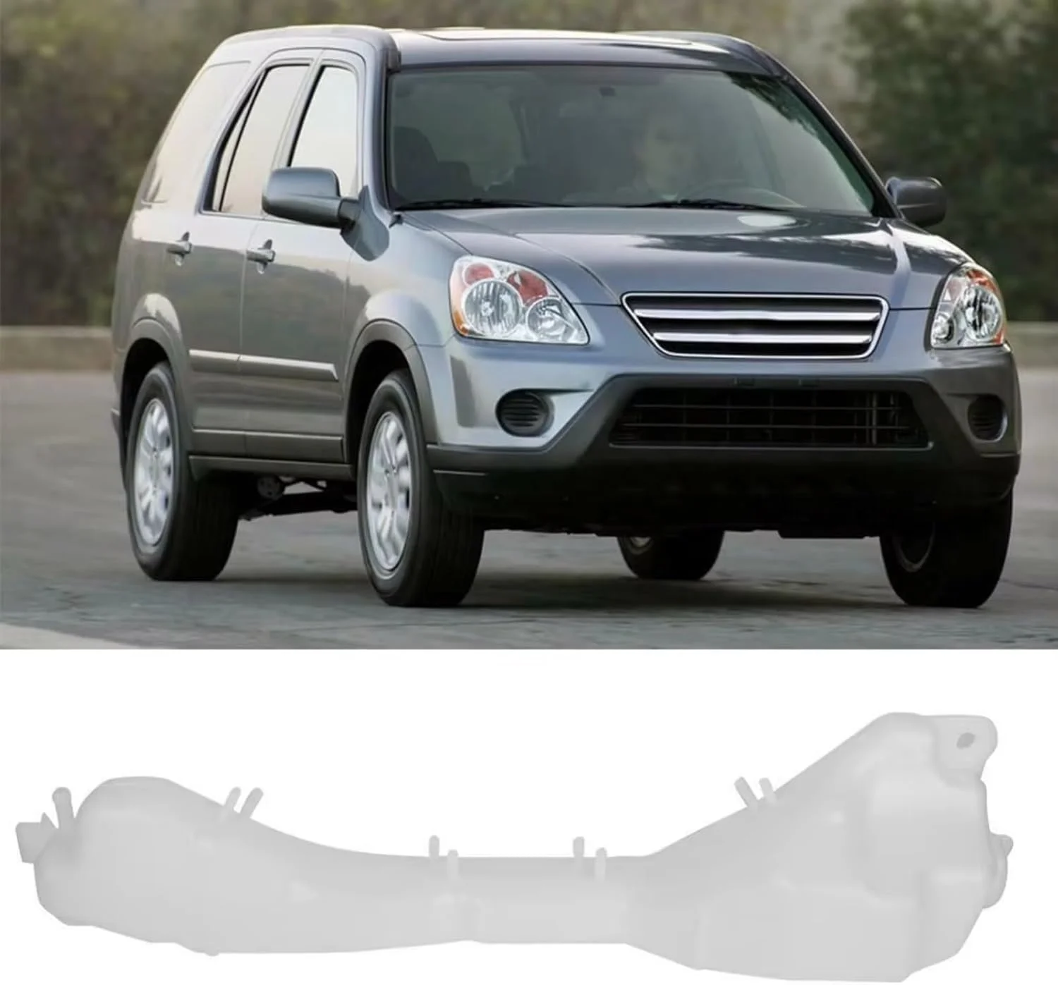 مخزن خنک کننده سازگار با CR-V 2.4L مدل های 2002 2003 2004 2005 2006، مخزن سرریز رادیاتور با درب، مخزن انبساط رادیاتور خنک کننده