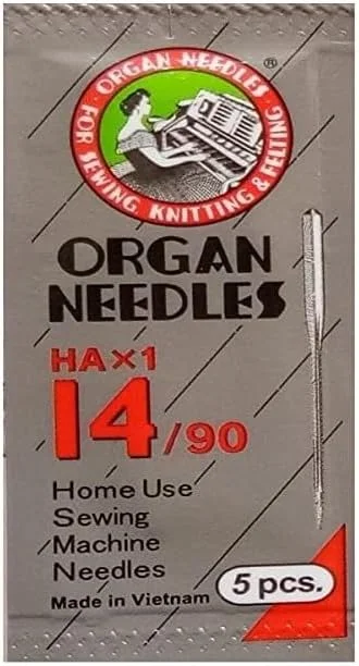 سوزن های استیل ممتاز و با کیفیت PMK E Store || سوزن چرخ خیاطی خانگی (بسته 5 عددی) || نوع سوزن: یک طرفه تخت HAx1-14/90 سوزن های استیل ممتاز و با کیفیت PMK E Store || سوزن چرخ خیاطی خانگی (بسته 5 عددی) || نوع سوزن: یک طرفه تخت HAx1-14/90