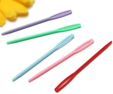 5 عدد سوزن پلاستیکی بافندگی و کوبلن دوزی (چند رنگ)