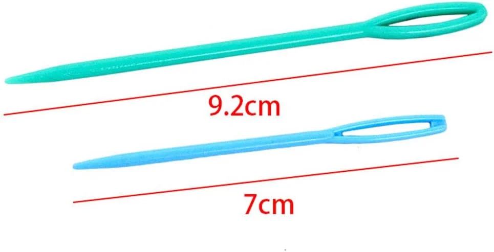 20 عدد سوزن پلاستیکی رنگی مخلوط برای خیاطی دستی، بافتنی و رفو