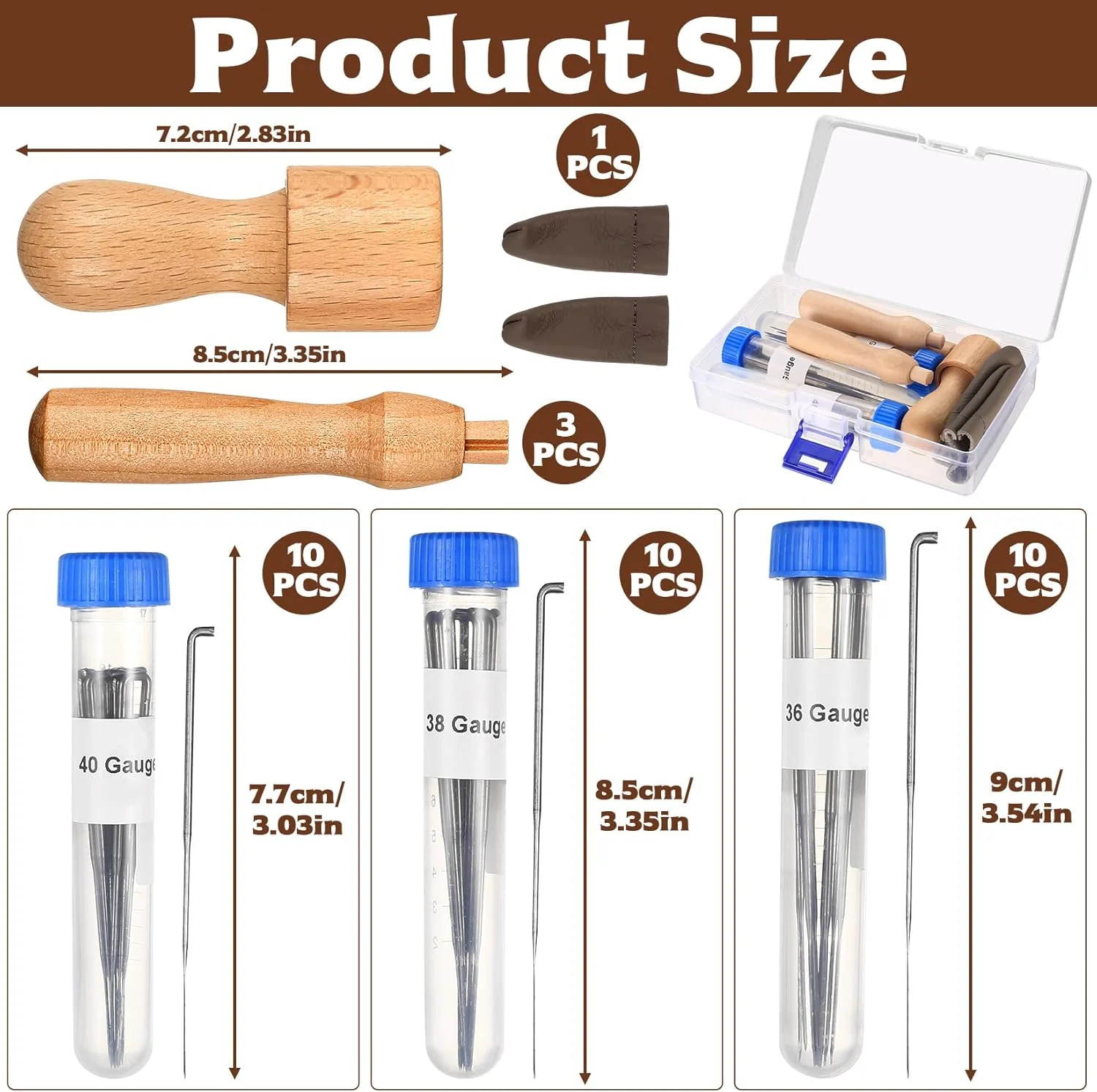 ست سوزن نمد دوزی 38 تکه برای نمد دوزی خشک، ست نمد دوزی سوزنی، ست سوزن نمد دوزی 3 سایز، کیت استارتر نمد دوزی سوزنی با دسته سوزن نمد دوزی چوبی، ست های نمد دوزی پشمی برای مبتدیان صنایع دستی ست سوزن نمد دوزی 38 تکه برای نمد دوزی خشک، ست نمد دوزی سوزنی، ست سوزن نمد دوزی 3 سایز، کیت استارتر نمد دوزی سوزنی با دسته سوزن نمد دوزی چوبی، ست های نمد دوزی پشمی برای مبتدیان صنایع دستی