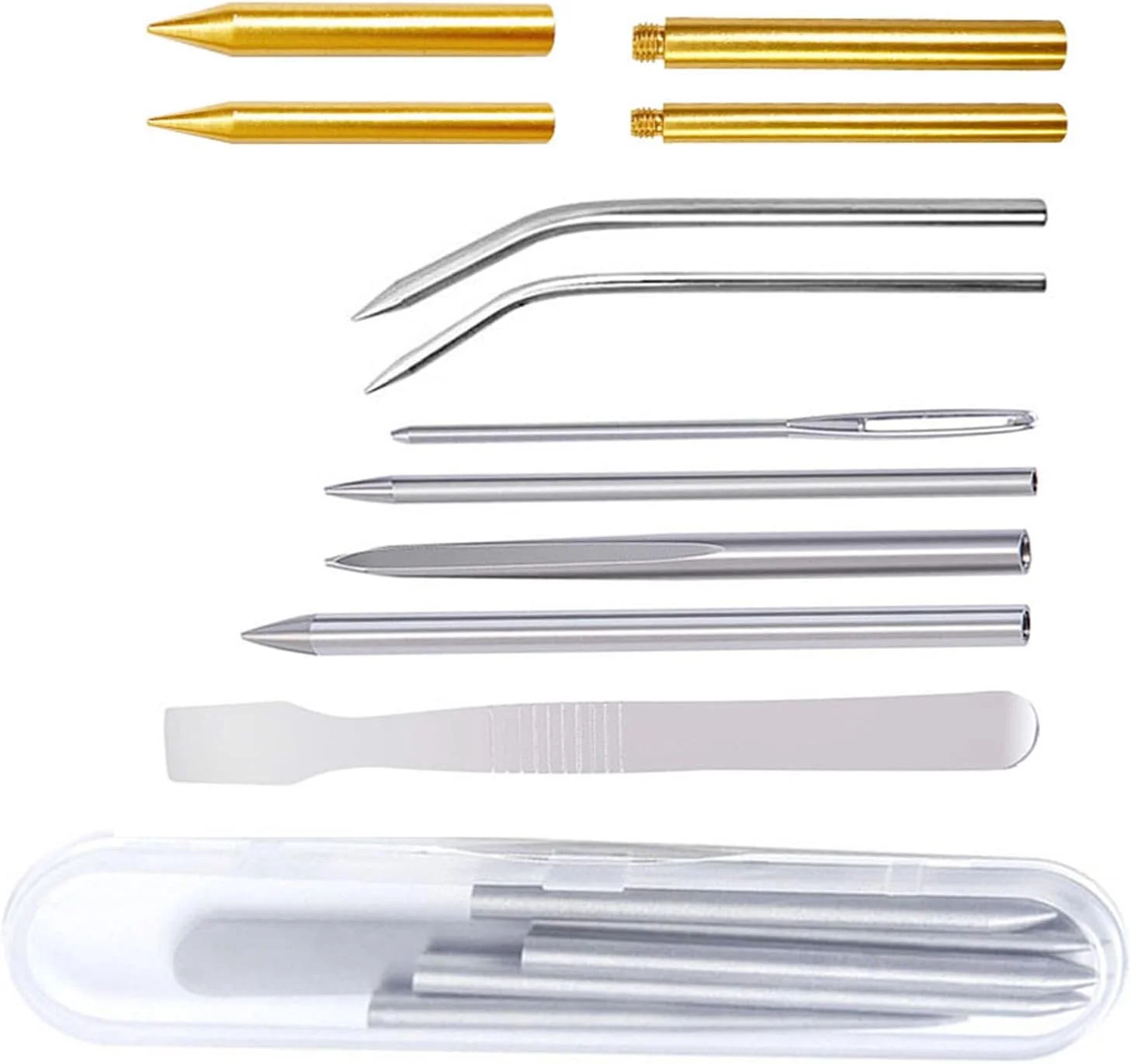 ست سوزن پاراکورد 10 عددی NIYATA، سوزن پاراکورد استیل ضد زنگ، به همراه سوزن خیاطی، ابزار صاف کننده و جعبه نگهداری، اندازه های مختلف، برای صنایع دستی و خیاطی، برای لوازم صنایع دستی DIY ست سوزن پاراکورد 10 عددی NIYATA، سوزن پاراکورد استیل ضد زنگ، به همراه سوزن خیاطی، ابزار صاف کننده و جعبه نگهداری، اندازه های مختلف، برای صنایع دستی و خیاطی، برای لوازم صنایع دستی DIY