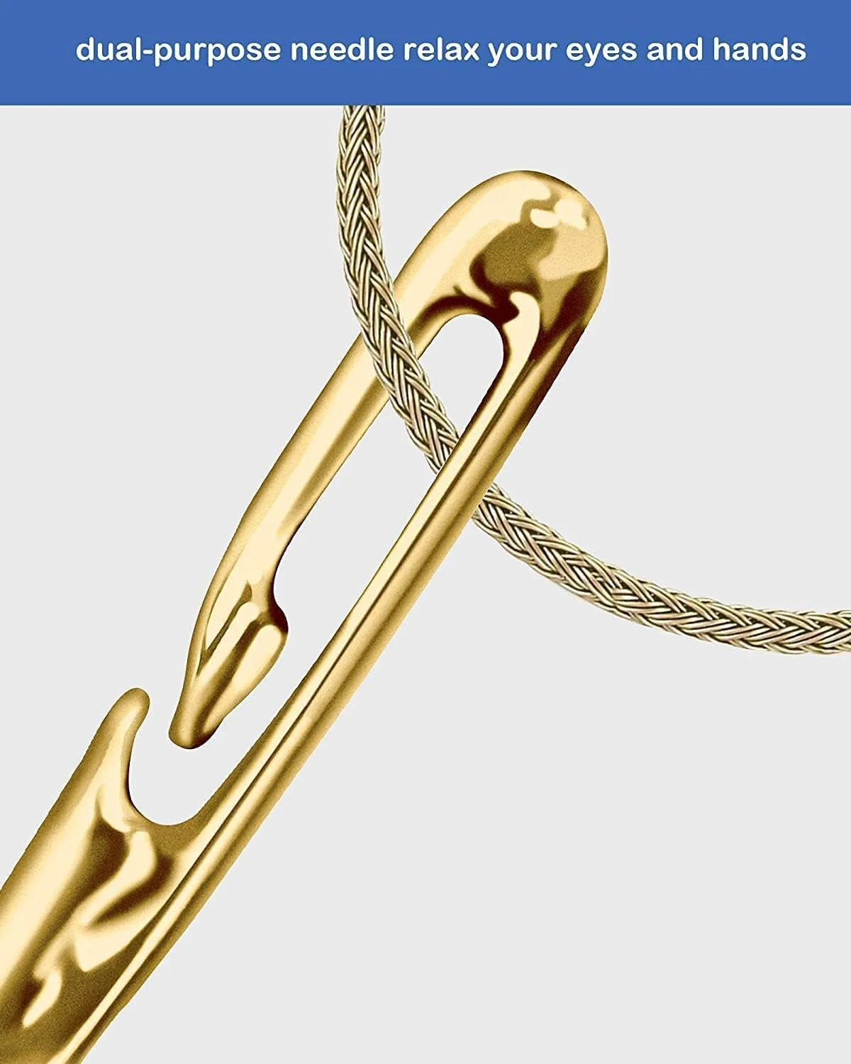 سوزن خیاطی، 24 عدد سوزن برای خیاطی دستی، سوزن های بخیه زنی استیل ضد زنگ با قابلیت نخ کشی آسان از پهلو در 3 سایز، برای خیاطی و تعمیر، گلدوزی