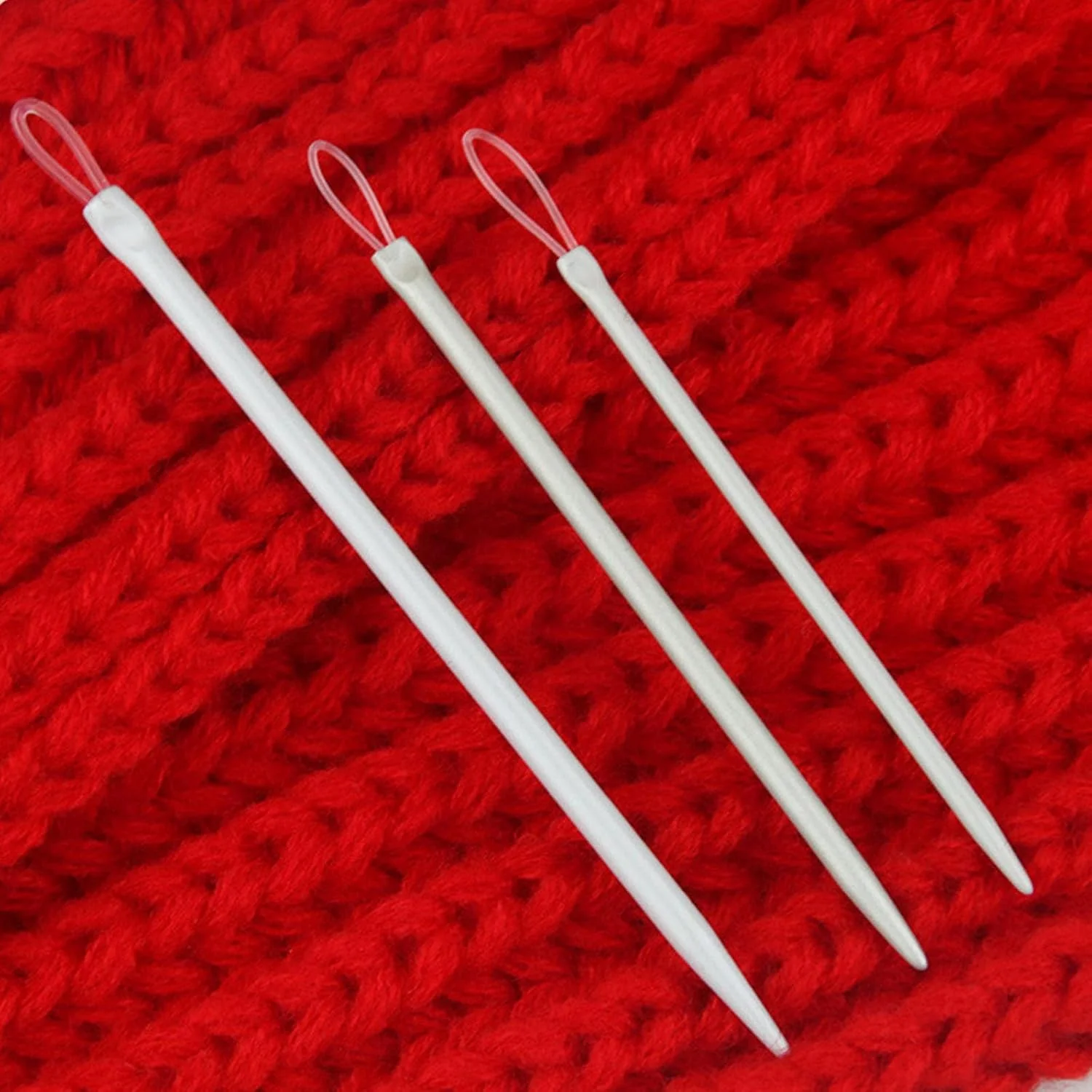 9 عدد سوزن پشمی نایلونی با حلقه، سوزن های خیاطی چشم بزرگ، نخ نایلونی، نخ رد کن طناب، ابزار و لوازم جانبی بافندگی دستی، قلاب بافی و خیاطی