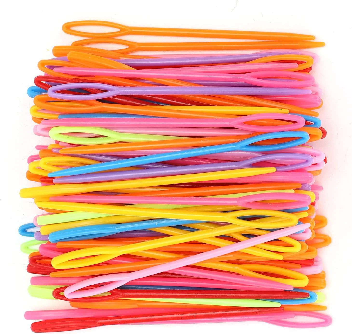 سوزن های پلاستیکی چشم بزرگ، سوزن های بندکشی ایمن، سوزن های یادگیری آسان برای بافندگی سوزن های پلاستیکی چشم بزرگ، سوزن های بندکشی ایمن، سوزن های یادگیری آسان برای بافندگی