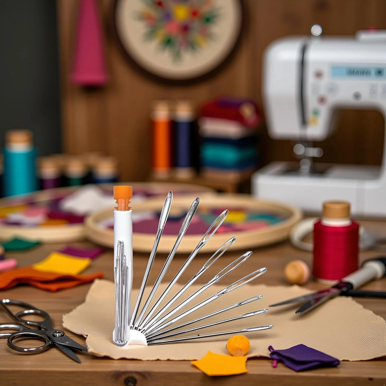 ست ۹ عددی سوزنهای خیاطی ضخیم با نوک گرد و چشم بزرگ به همراه بطری پلاستیکی، مناسب برای گلدوزی، بافتنی، چرمدوزی، سوزن نخ دستدوز، سوزن گلدوزی چرمی، لوازم جانبی خیاطی، هنر، صنایع دستی و خیاطی ست ۹ عددی سوزنهای خیاطی ضخیم با نوک گرد و چشم بزرگ به همراه بطری پلاستیکی، مناسب برای گلدوزی، بافتنی، چرمدوزی، سوزن نخ دستدوز، سوزن گلدوزی چرمی، لوازم جانبی خیاطی، هنر، صنایع دستی و خیاطی