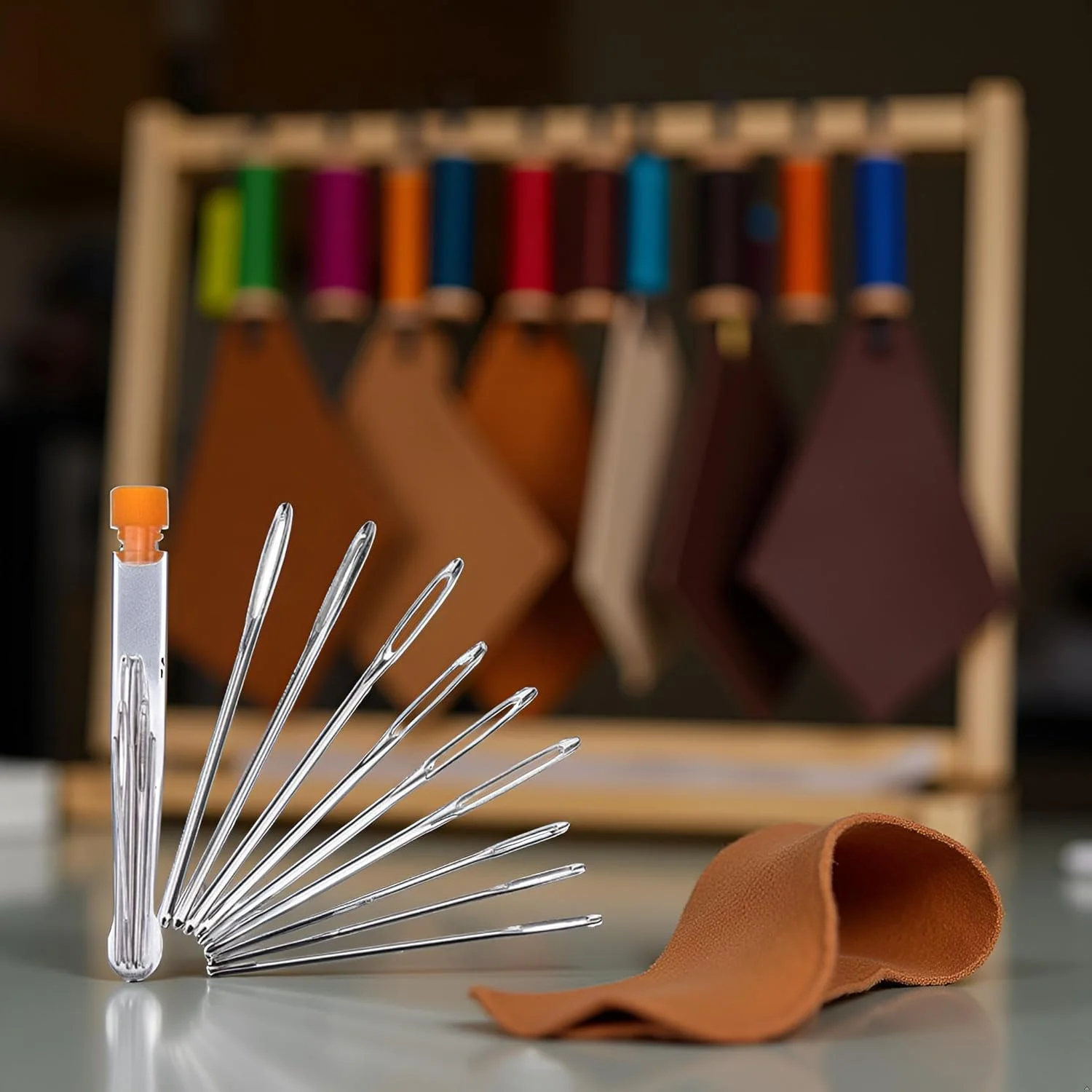 ست ۹ عددی سوزنهای خیاطی ضخیم با نوک گرد و چشم بزرگ به همراه بطری پلاستیکی، مناسب برای گلدوزی، بافتنی، چرمدوزی، سوزن نخ دستدوز، سوزن گلدوزی چرمی، لوازم جانبی خیاطی، هنر، صنایع دستی و خیاطی ست ۹ عددی سوزنهای خیاطی ضخیم با نوک گرد و چشم بزرگ به همراه بطری پلاستیکی، مناسب برای گلدوزی، بافتنی، چرمدوزی، سوزن نخ دستدوز، سوزن گلدوزی چرمی، لوازم جانبی خیاطی، هنر، صنایع دستی و خیاطی