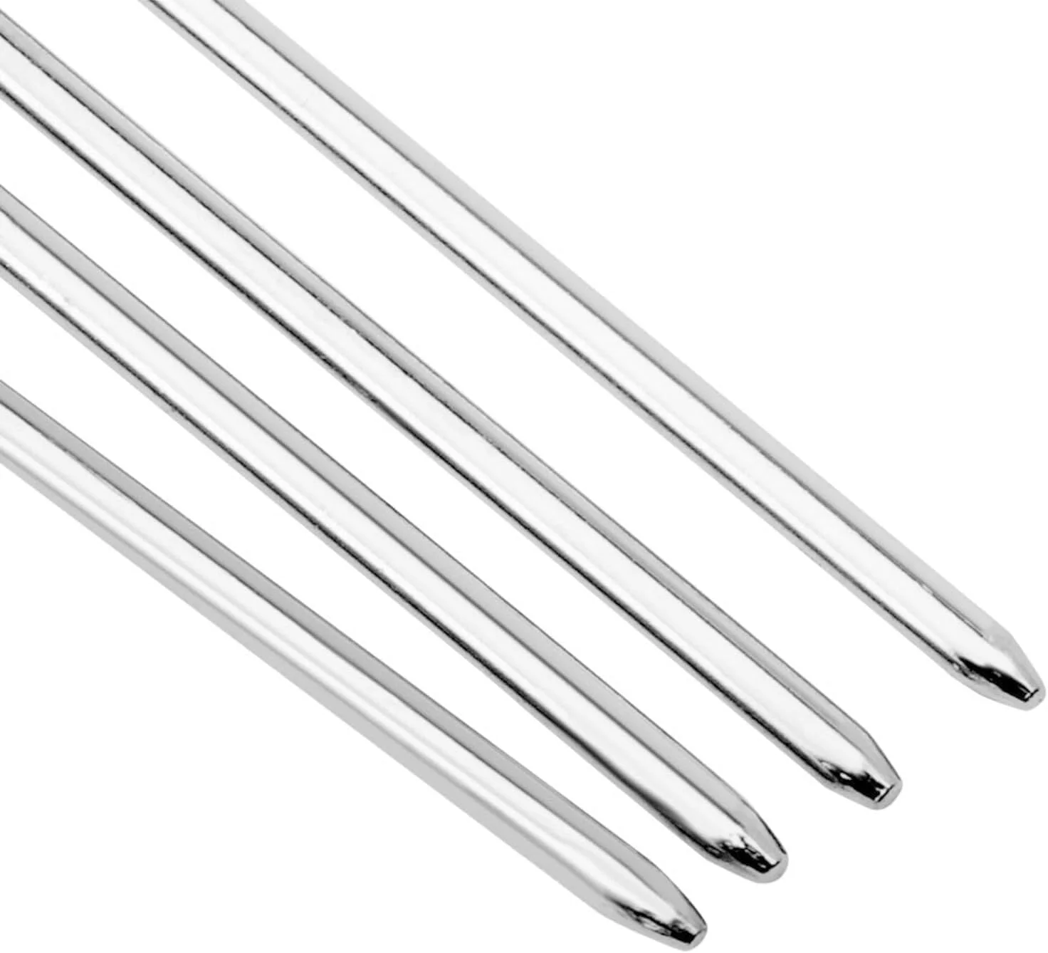 4 عدد سوزن کند نوک فولادی چشم بزرگ، سوزن های خیاطی چشمی، سوزن های بافندگی نخ مناسب برای ملیله دوزی یا کاردستی DIY، سوزن بید، سوزن وصله