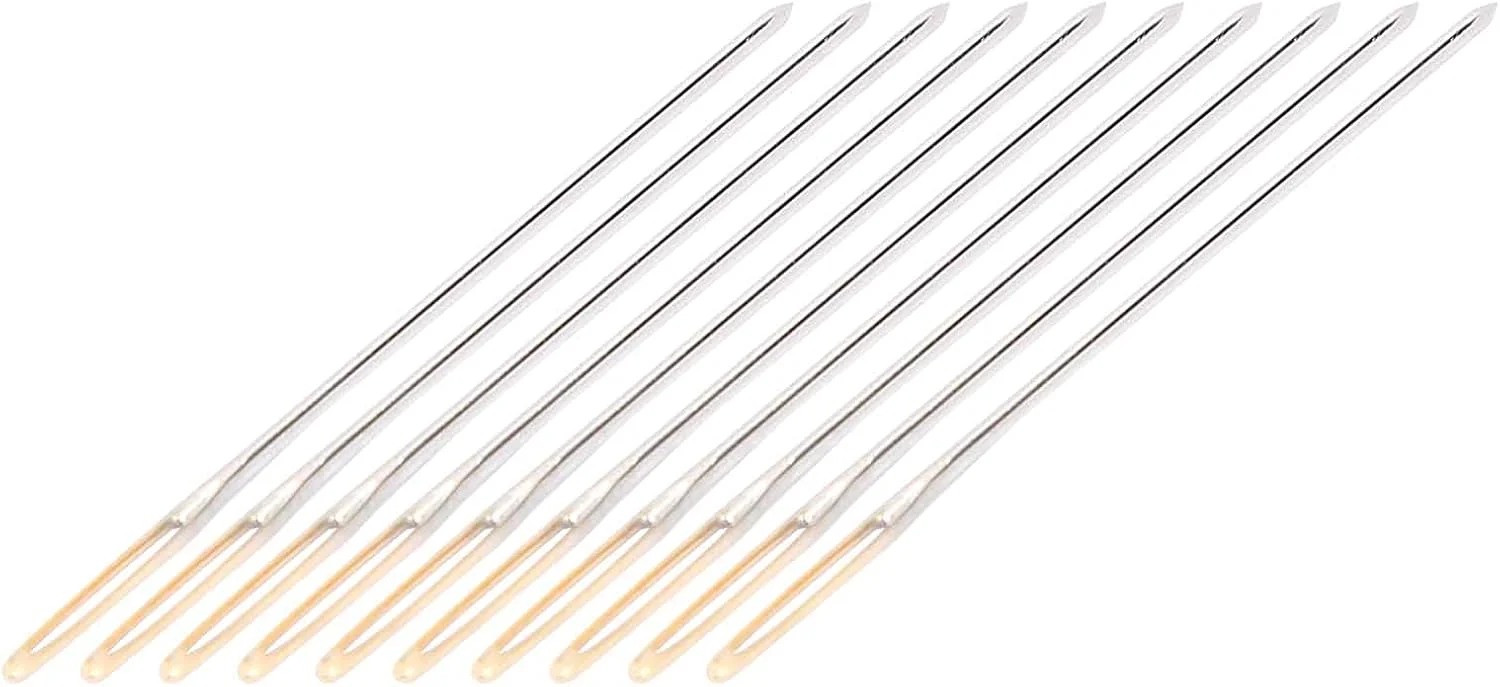 ست سوزن های کوبلن فلزی چشم بزرگ برای گلدوزی و دوخت و دوز به همراه جعبه نگهداری مناسب منزل (شماره 22)