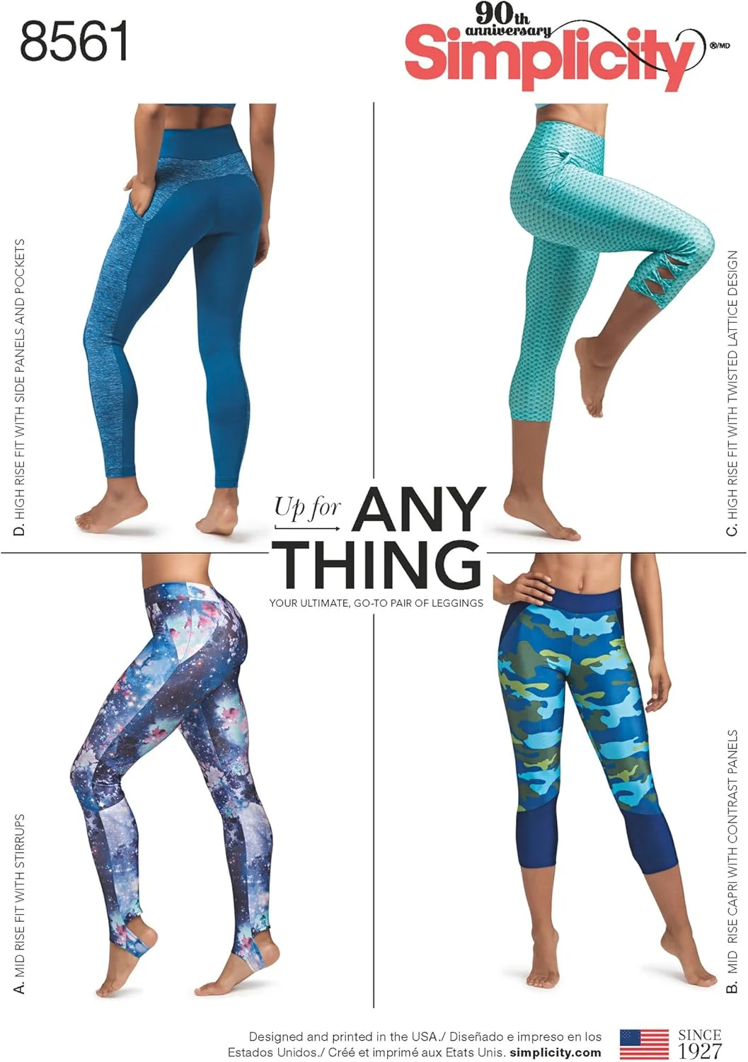 الگوی سادگی 8561، لگینگ زنانه، کاغذی، سفید، BB (1X-5X) الگوی سادگی 8561، لگینگ زنانه، کاغذی، سفید، BB (1X-5X)