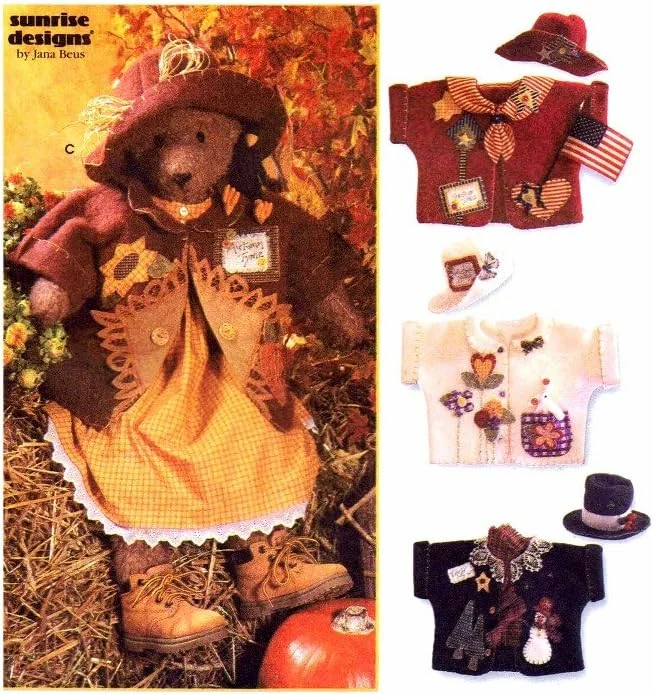 الگوی خیاطی صنایع دستی سادگی 7606: خرس، لباس، کلاه و ژاکت الگوی خیاطی صنایع دستی سادگی 7606: خرس، لباس، کلاه و ژاکت