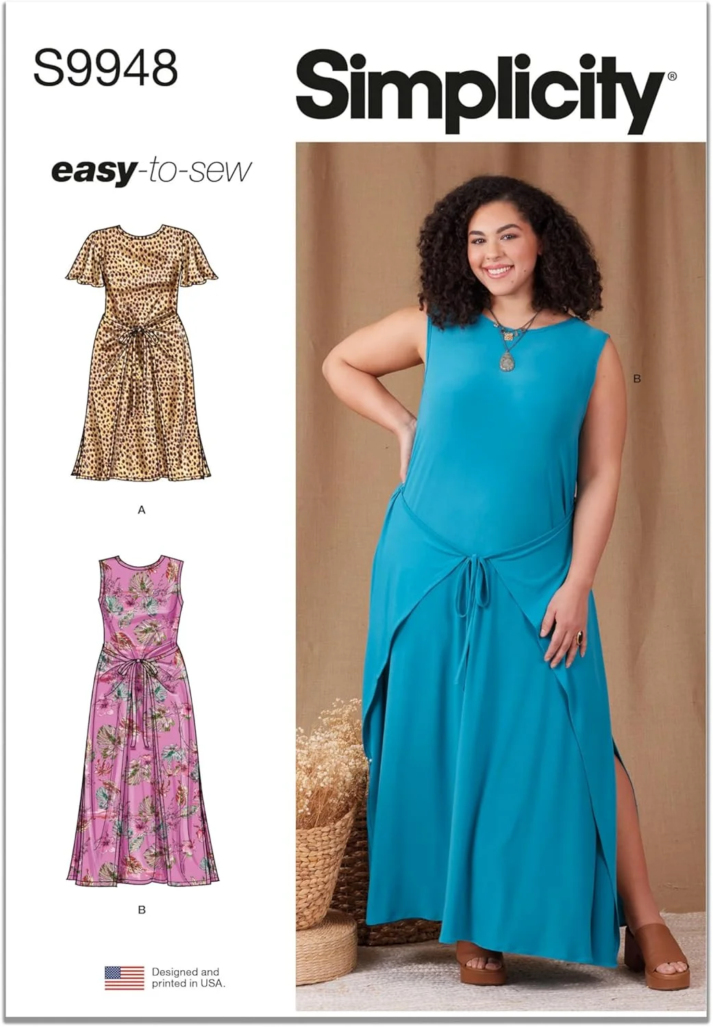 الگوی خیاطی لباس سایز بزرگ Simplicity، چند رنگ الگوی خیاطی لباس سایز بزرگ Simplicity، چند رنگ