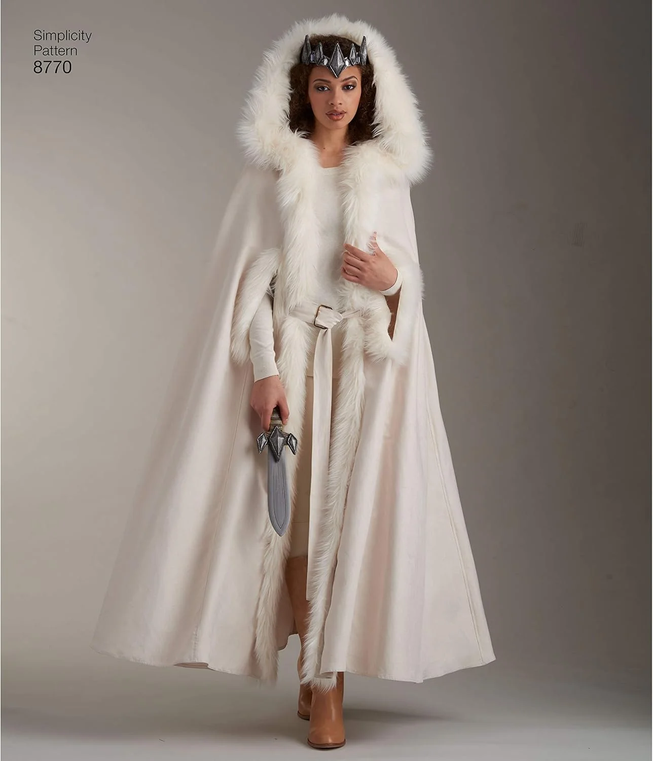 الگوی خیاطی شنل فانتزی هالووین و لباس Cosplay مدل Simplicity 8770، مناسب برای هر دو جنس، 4 مدل، یک سایز