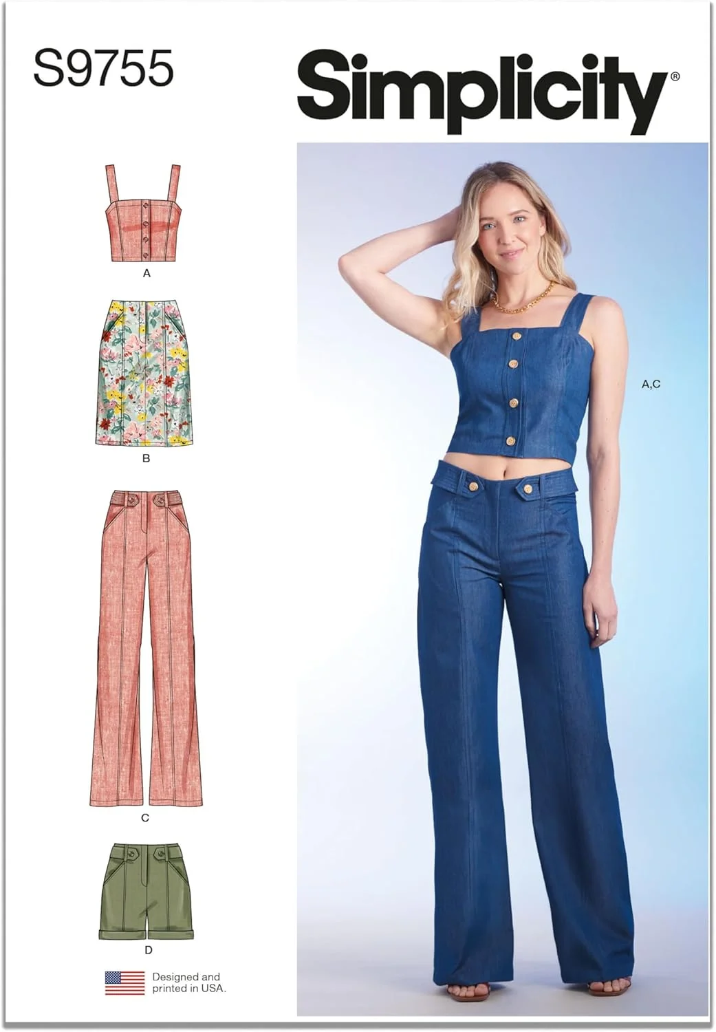 الگوی خیاطی لباس ورزشی زنانه سادگی، دو تکه چند رنگ