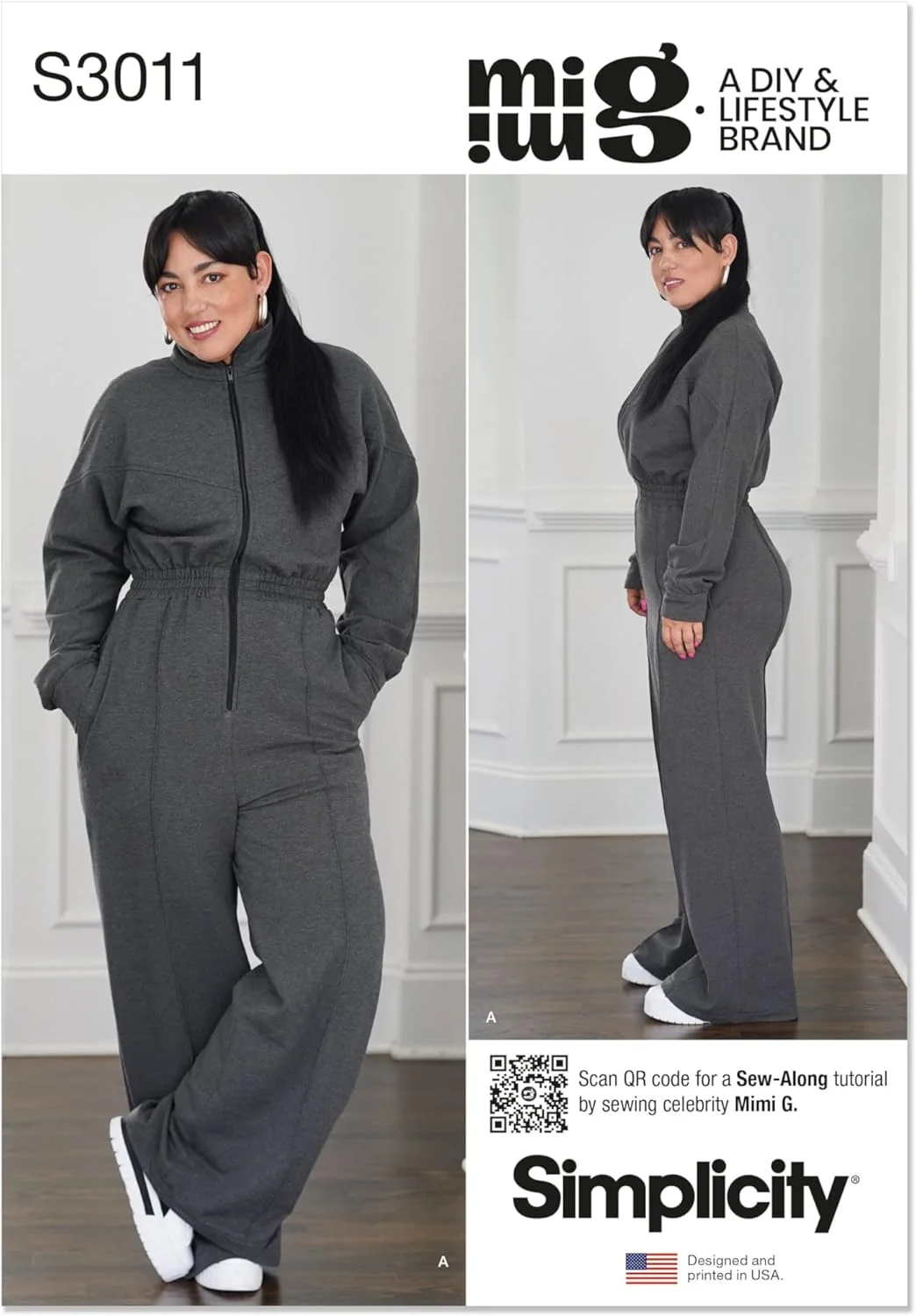 الگوی خیاطی لباس ورزشی زنانه سایز بزرگ Simplicity، چند رنگ